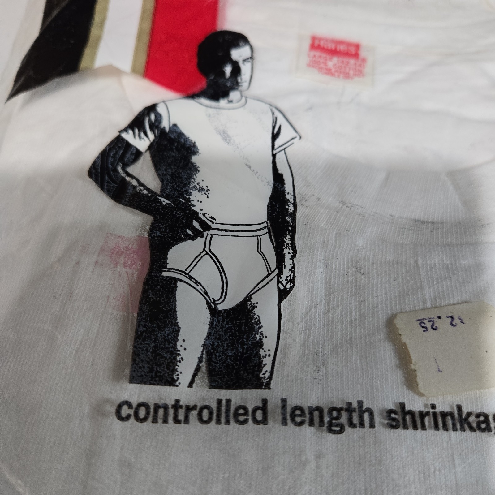 Hanes Vintage T-Shirts 1 Pack LARGE TALL MAN Deadstock Sealed NOS Haneset 50/60s