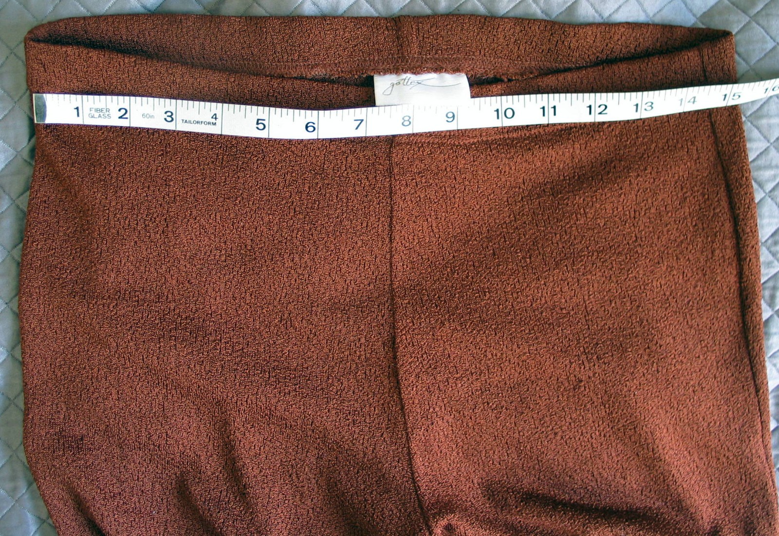 VTG Gottex stretchy knit super flare bell bottoms, disco, hippie, M