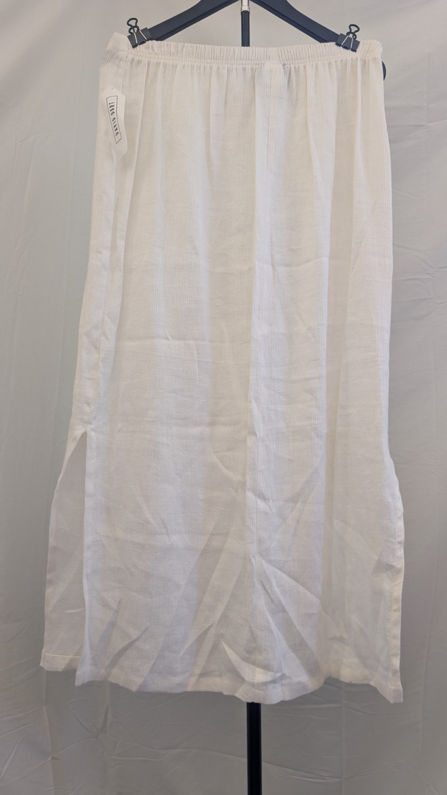Vintage deadstock David Dart Linen Blend Lace Skirt Size Large Off White