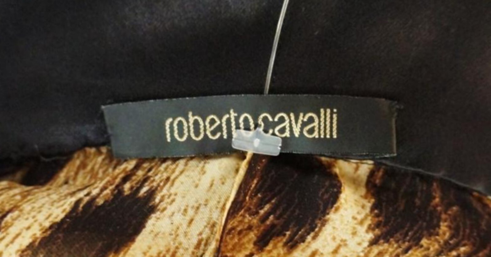 Vintage ROBERTO CAVALLI Black Dragon Couture Evening Gown Small 2006 Runway S