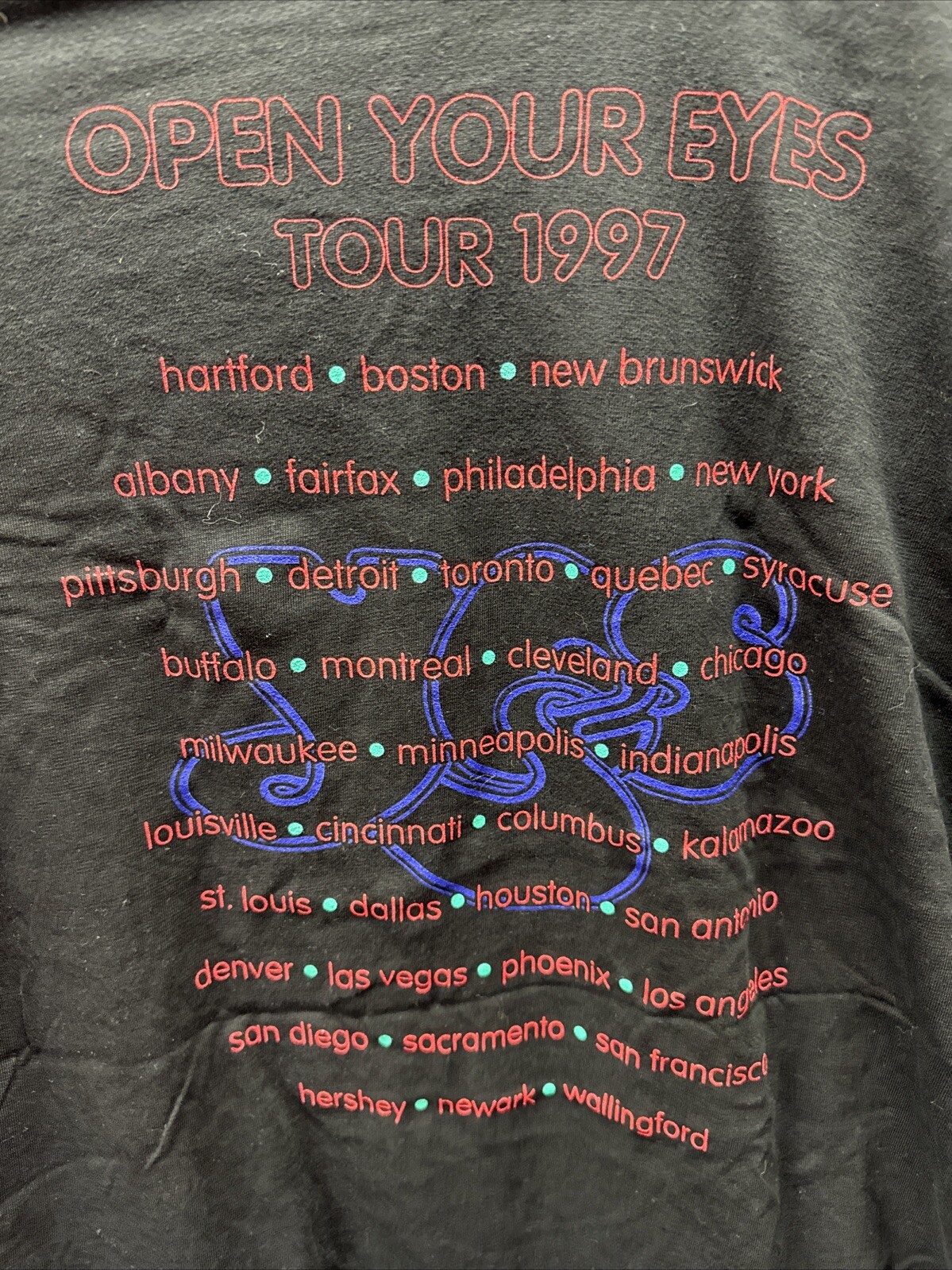 Vintage 1997 Yes Open Your Eyes Tour T-Shirt Men’s XL Single Stitch New W/O Tags