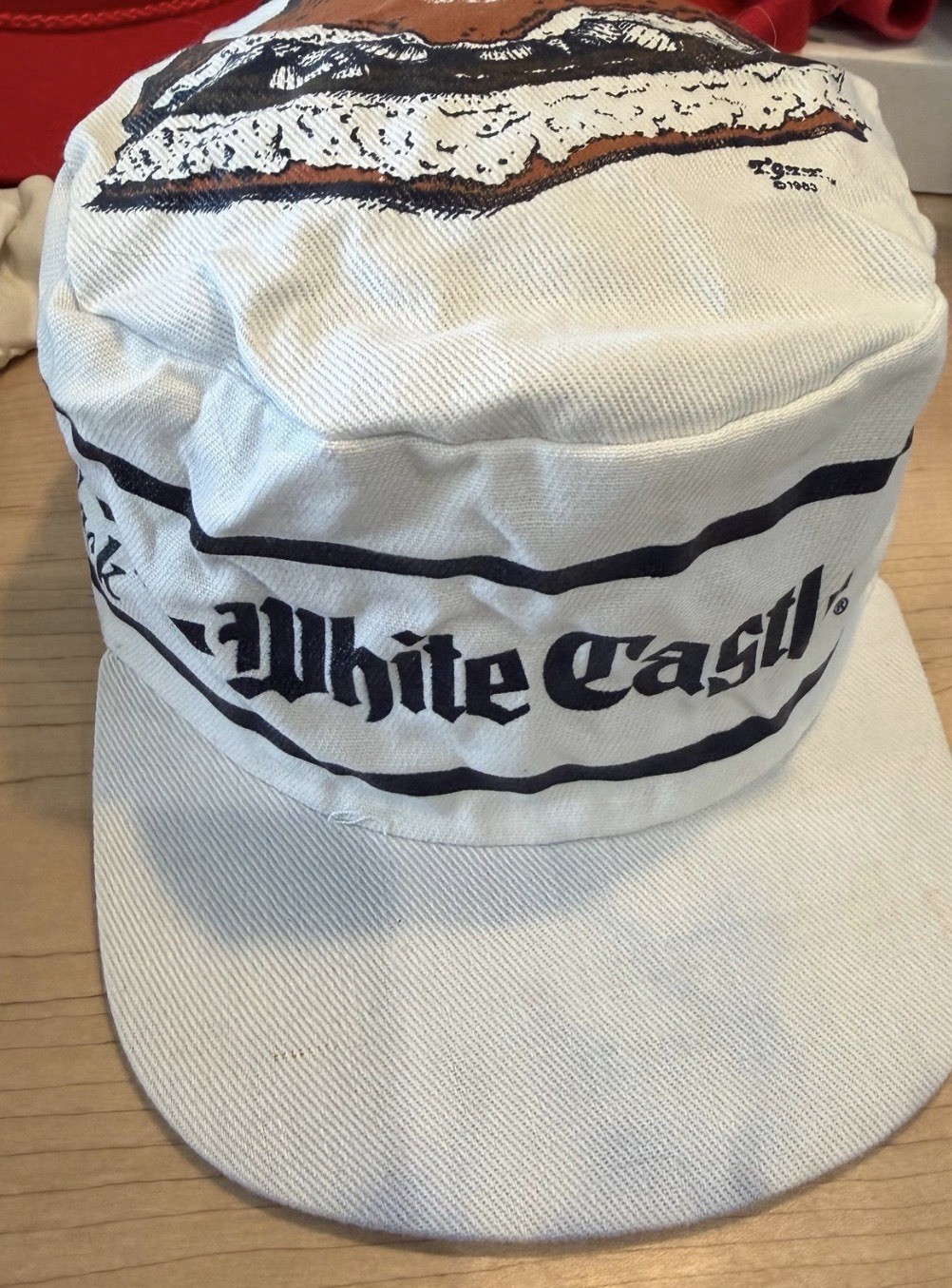 Vintage 80s White Castle Rare Painters Snap Back Hat