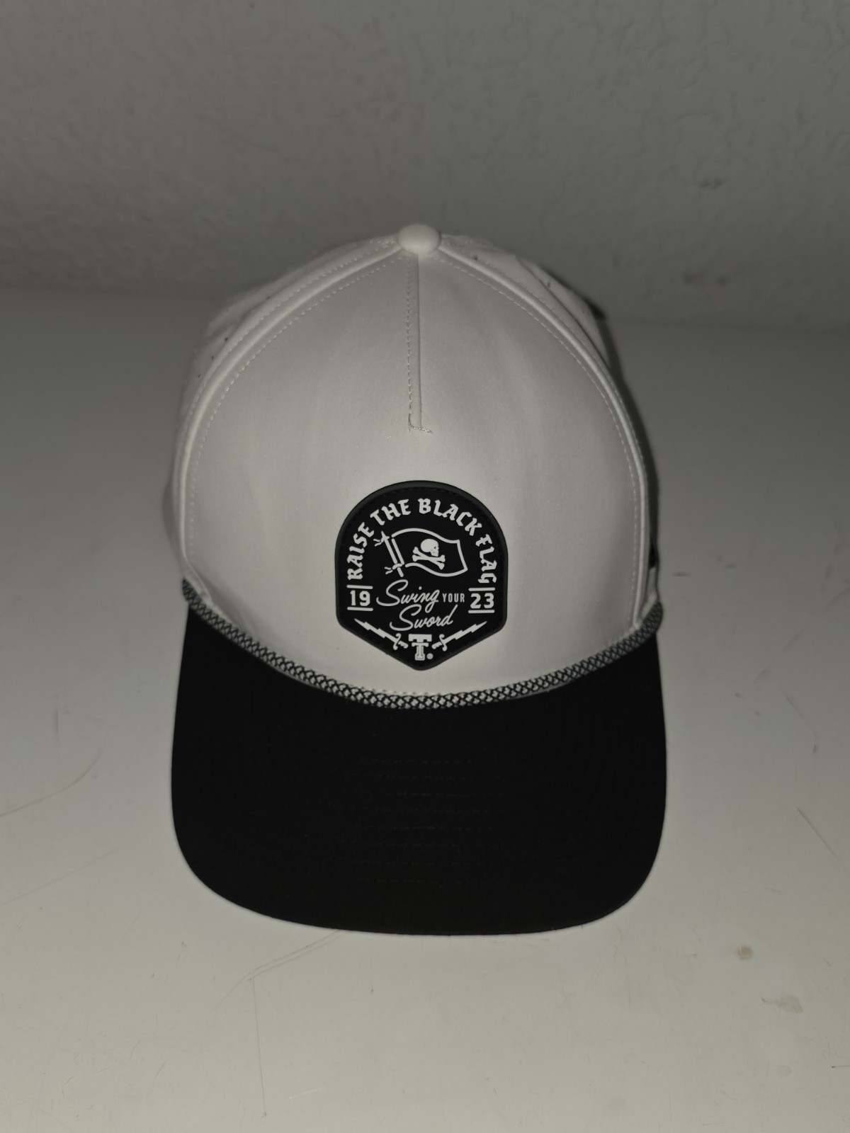 Texas Tech Dark Horse Leach Era “Raise The Flag PVC” White Sport SB Cap