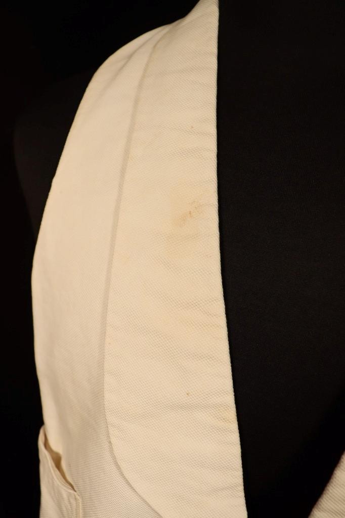 Vintage Men’s Edwardian Off White Collar Vest Size Small Very Good Condition