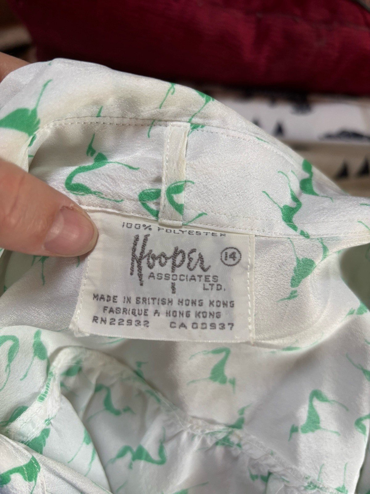 Vintage Hooper Associates Women’s Greyhound Blouse