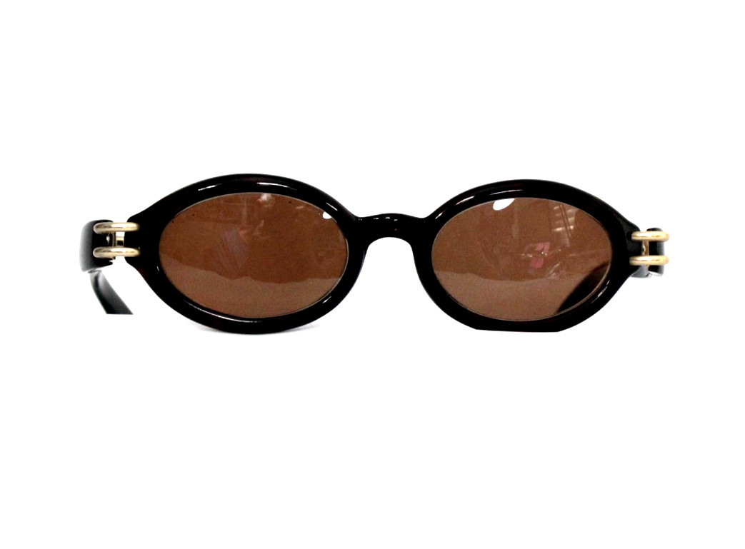 Lagerfeld 4132 31 C3, Vintage 90s beige Steampunk Oval Frames