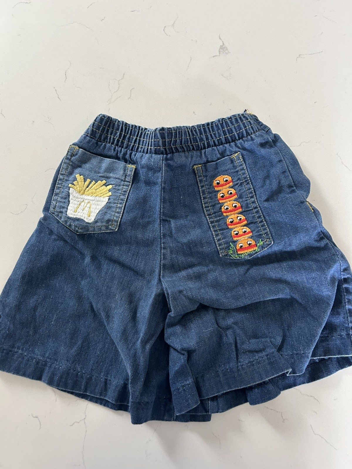 Vintage McDonald’s Kids Lot Jeans Sweater Embroidered Burger Sizes vary