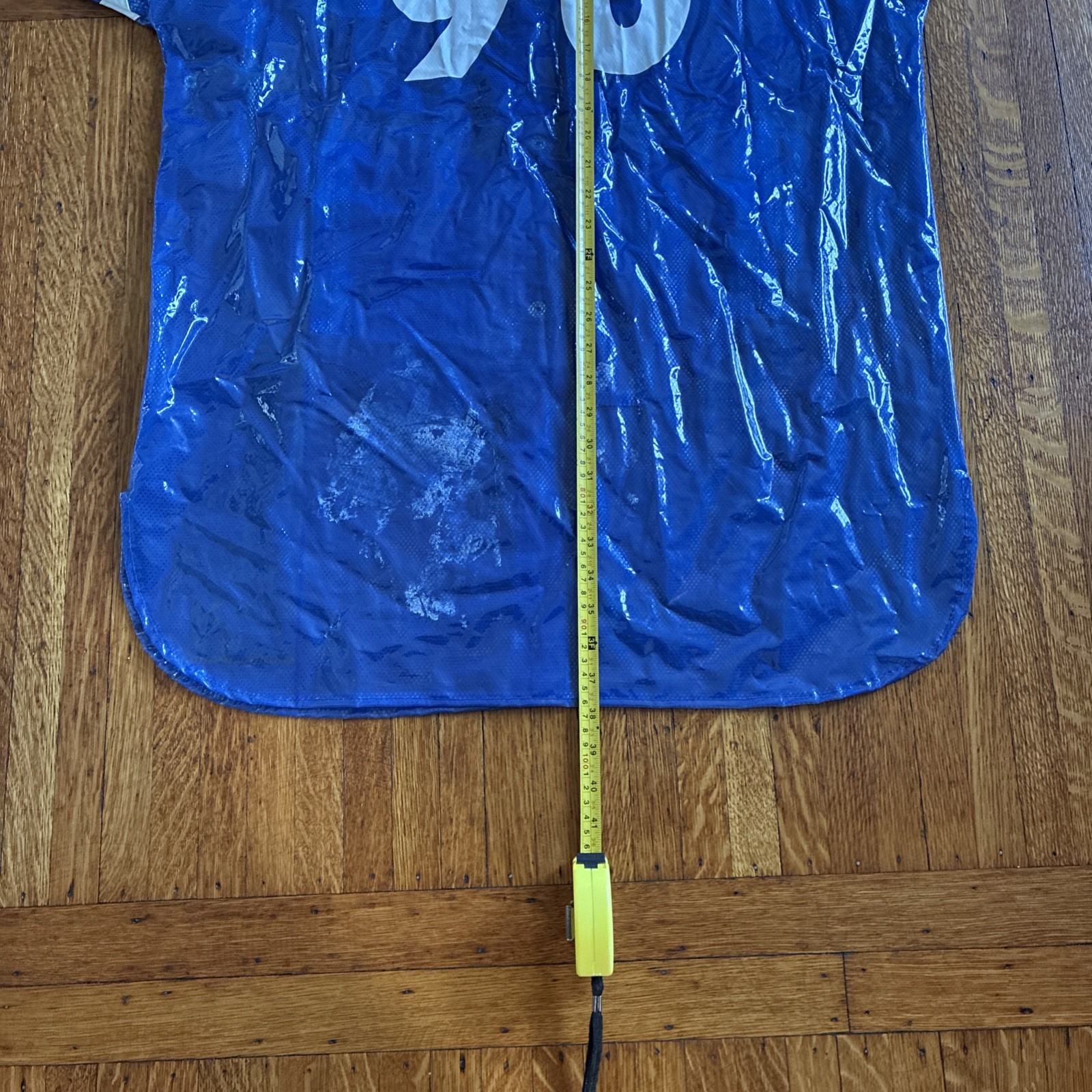 VTG RARE Kenn Sporn for Wippette Jersey Varsity Vinyl Raincoat Festival Rave
