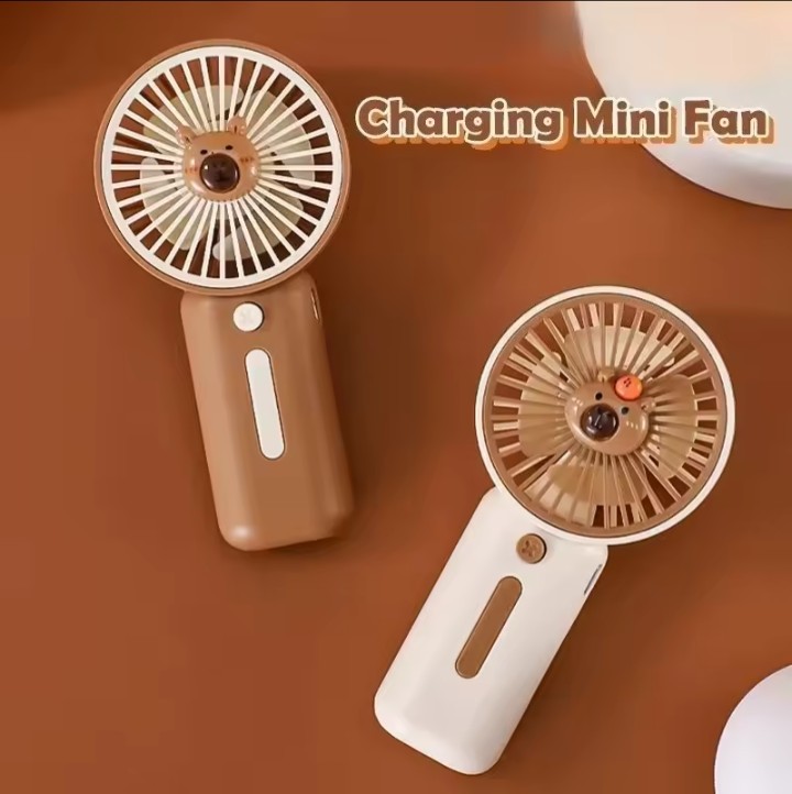 Portable Mini USB Rechargeable Handheld Fan 3 Speed High Wind Power Summer Cool