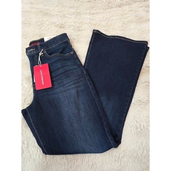 Lucky Brand Stevie Flare Denim Jeans 10 30A Dark Wash NWT Advanced Stretch Retro