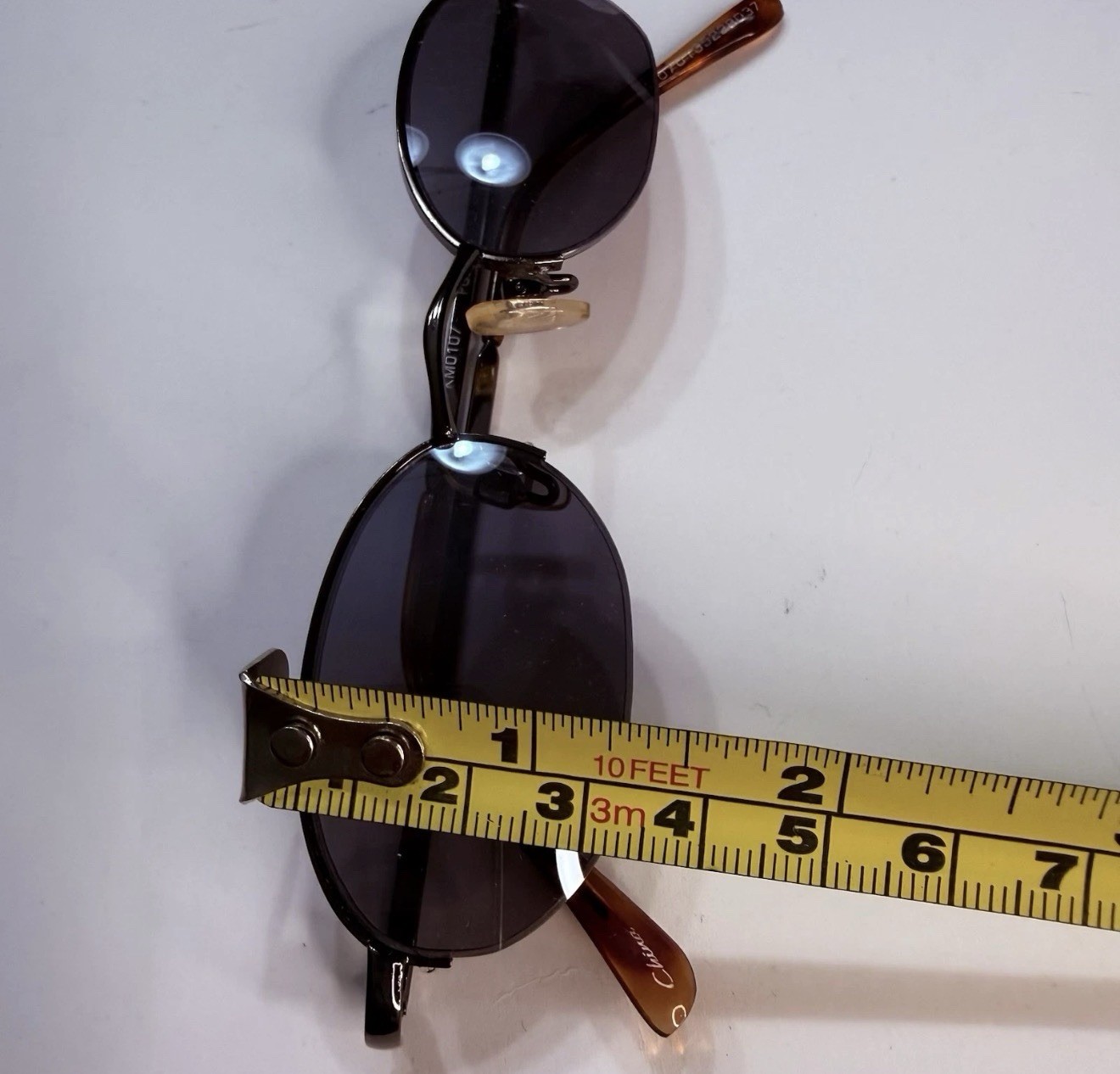 Vintage 90S Frame Sunglasses Tortoise With Case Dark Lenses