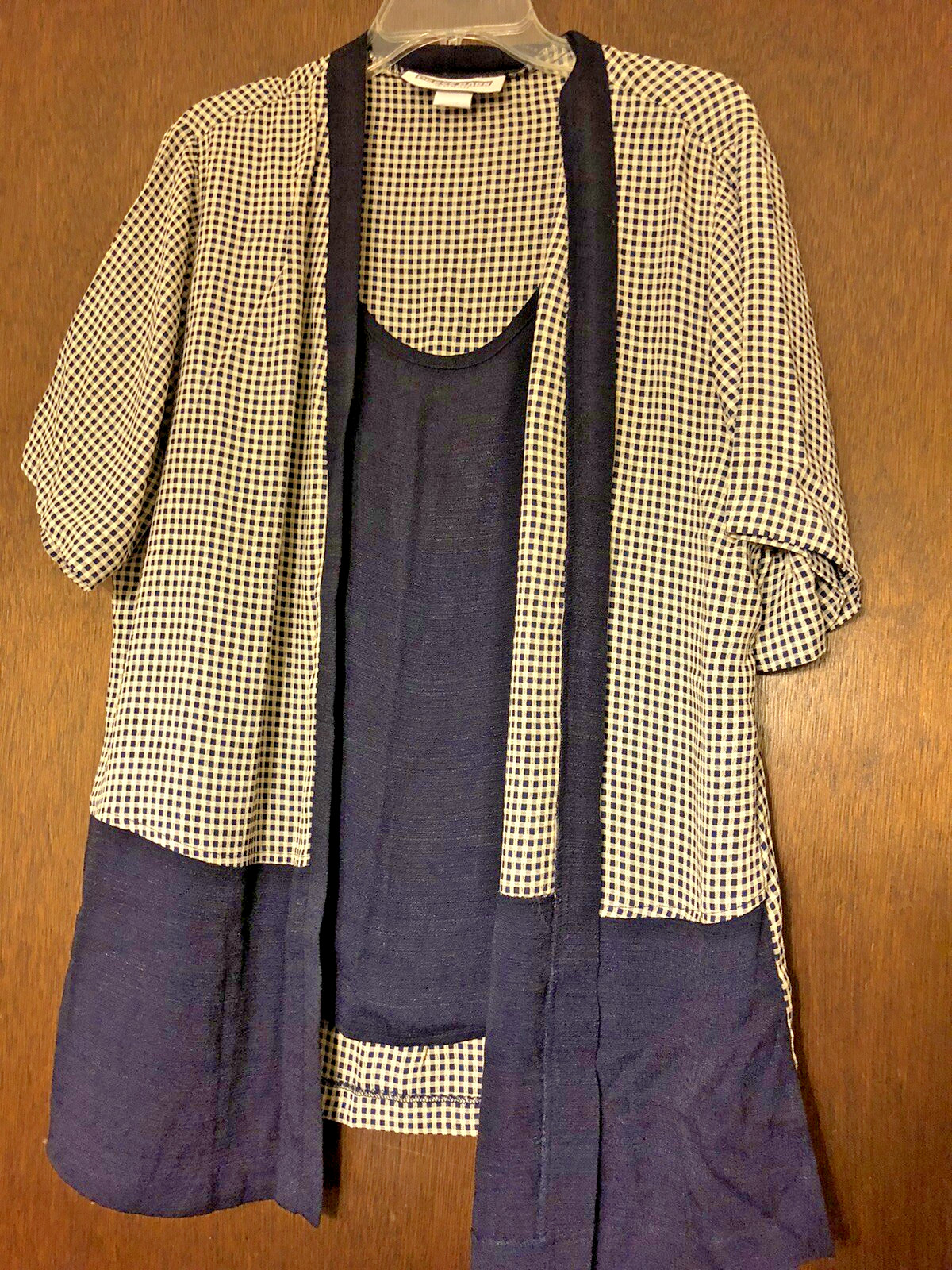 Vintage Women’s Size 16 Short Sleeve 32 Long Dress Barn Top Acetate Rayon 80’s