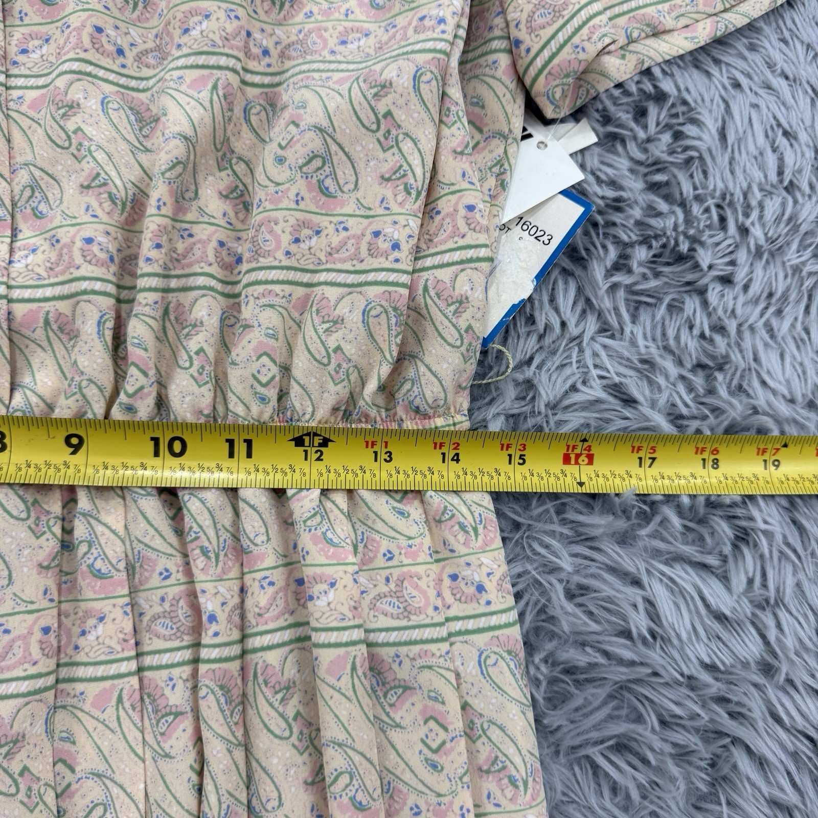 VTG Leslie Fay Dress Womens 16 Paisley NWT Cottagecore Prairie Tradwife Modest