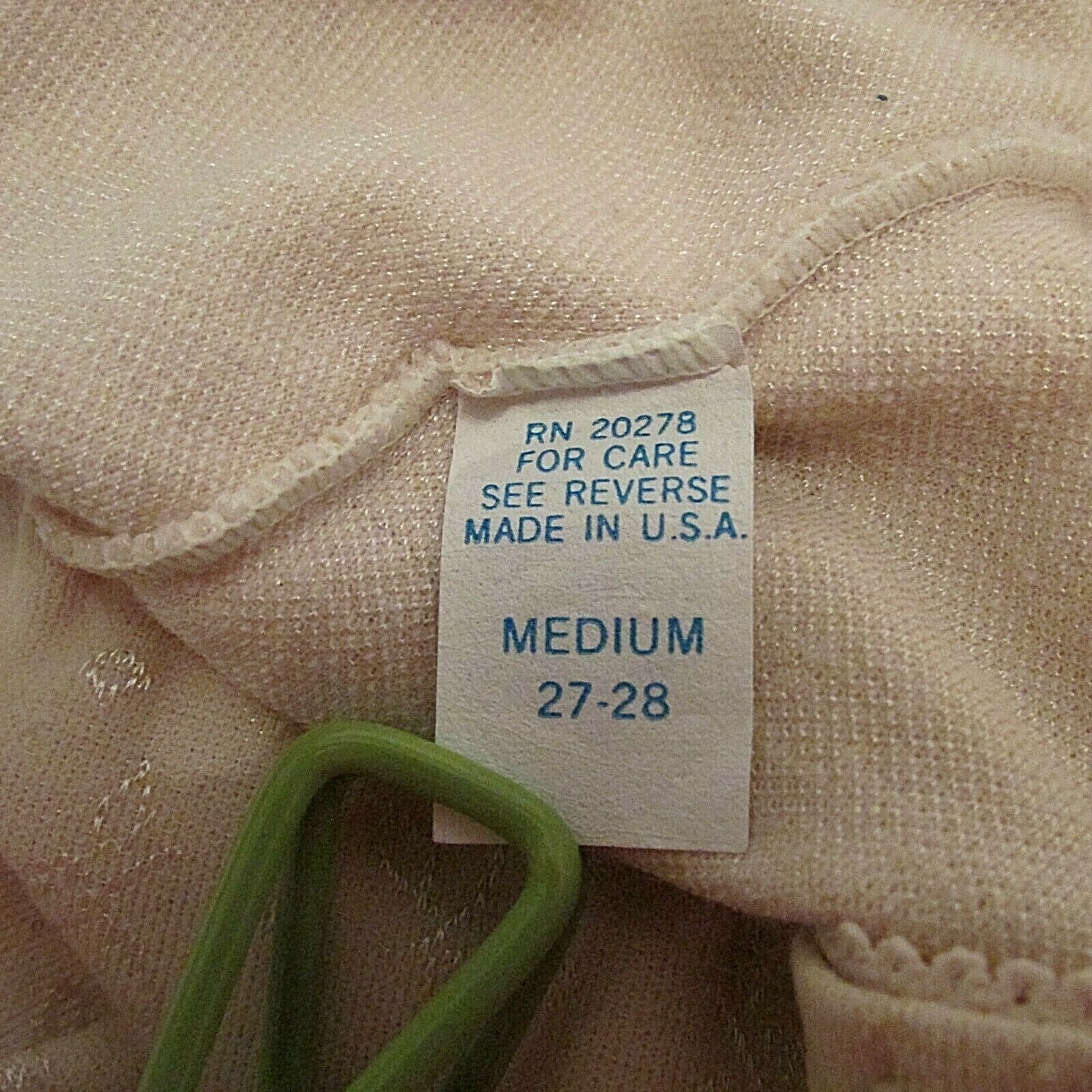 Rocky Mount Polyester Cotton Lycra Mild Control Shaper Brief Pantie M USA made