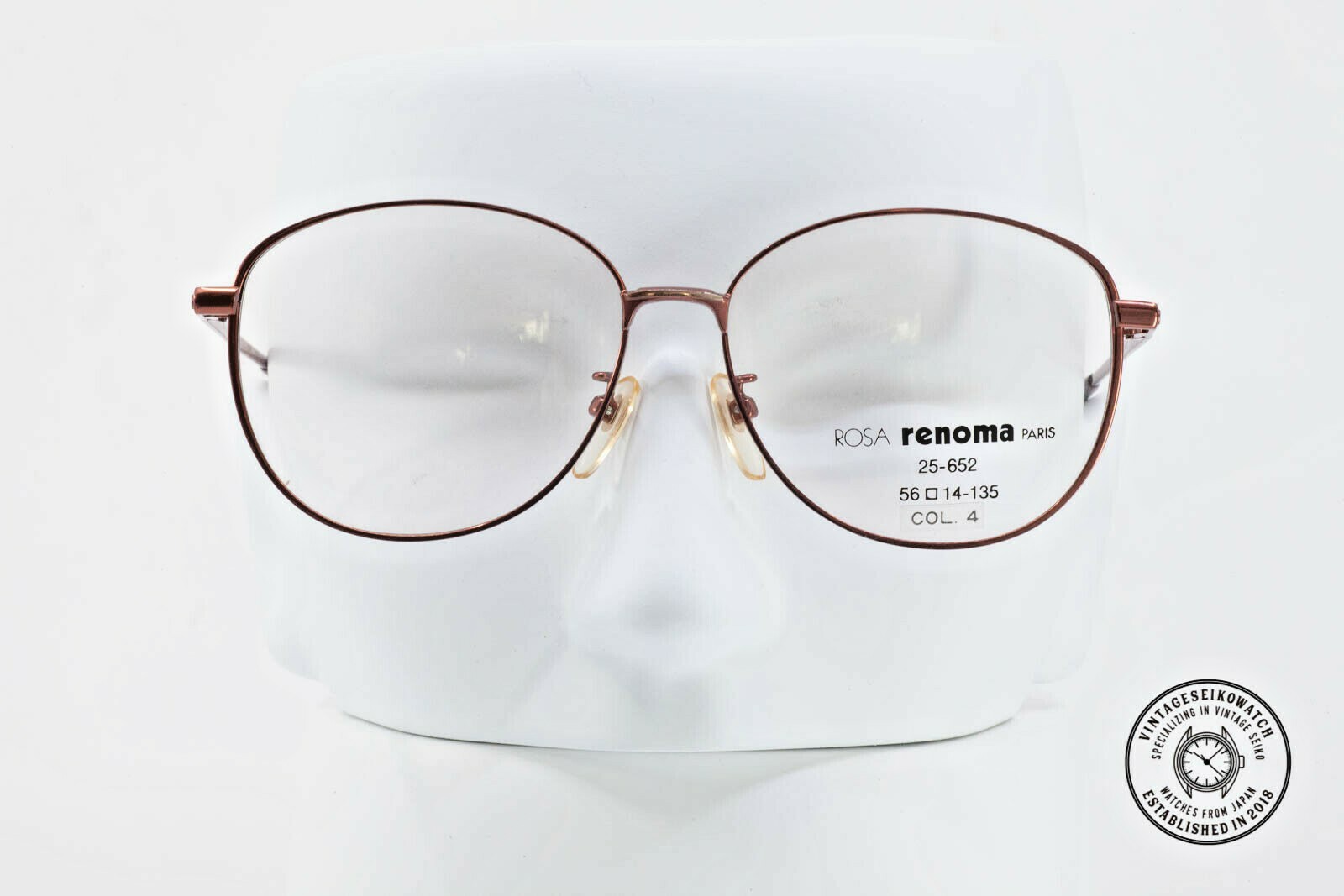 Vintage RENOMA PARIS ROSA 25-652 56/14-135 Women’s Eyeglasses New