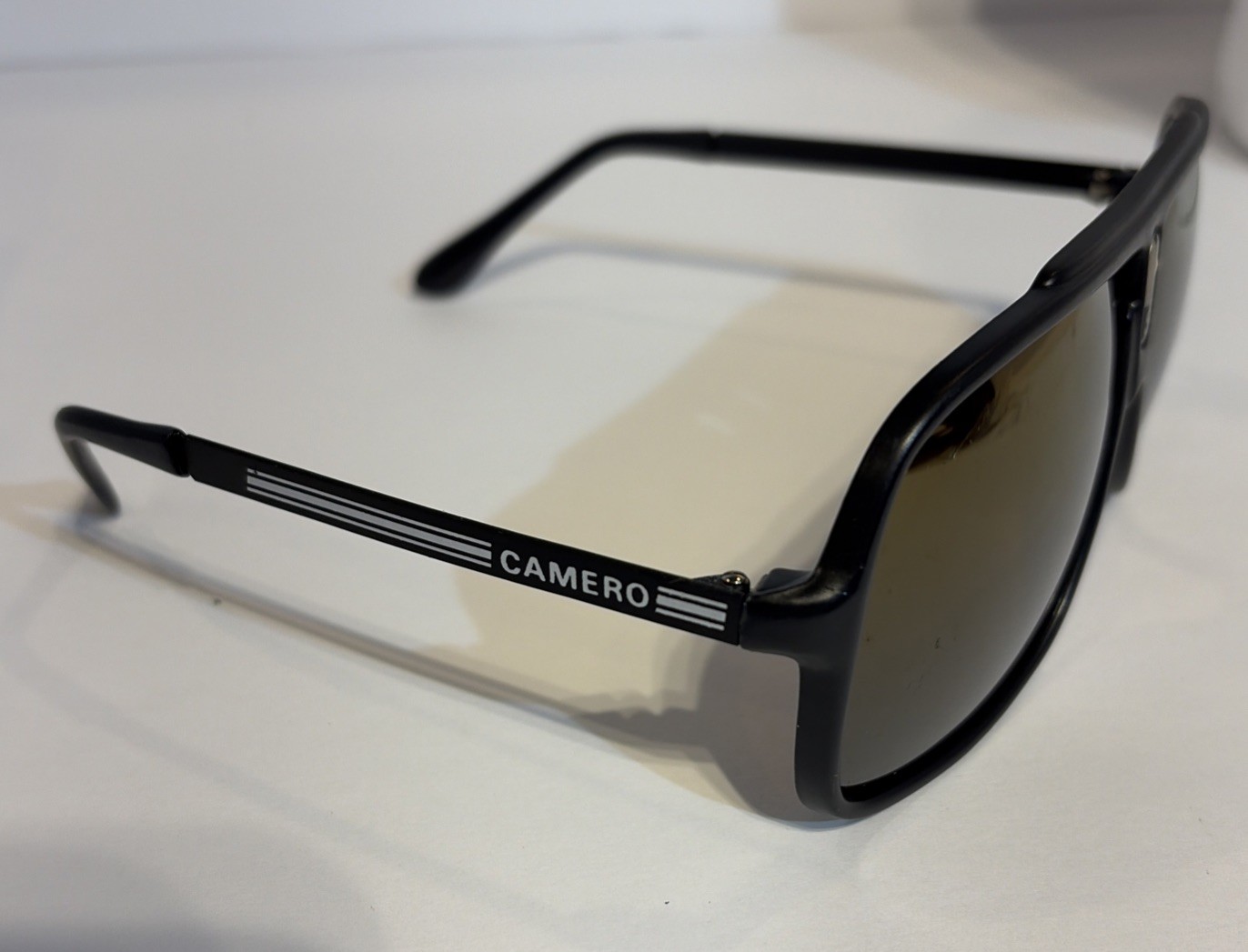 Original 1980’s Aviator Camero S Black Frame 100% UV IFR Sunglasses NOS🔥