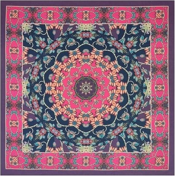 4-pack 100% Cotton Bandana Set, Vintage Graphic Print, 22×22 Inches
