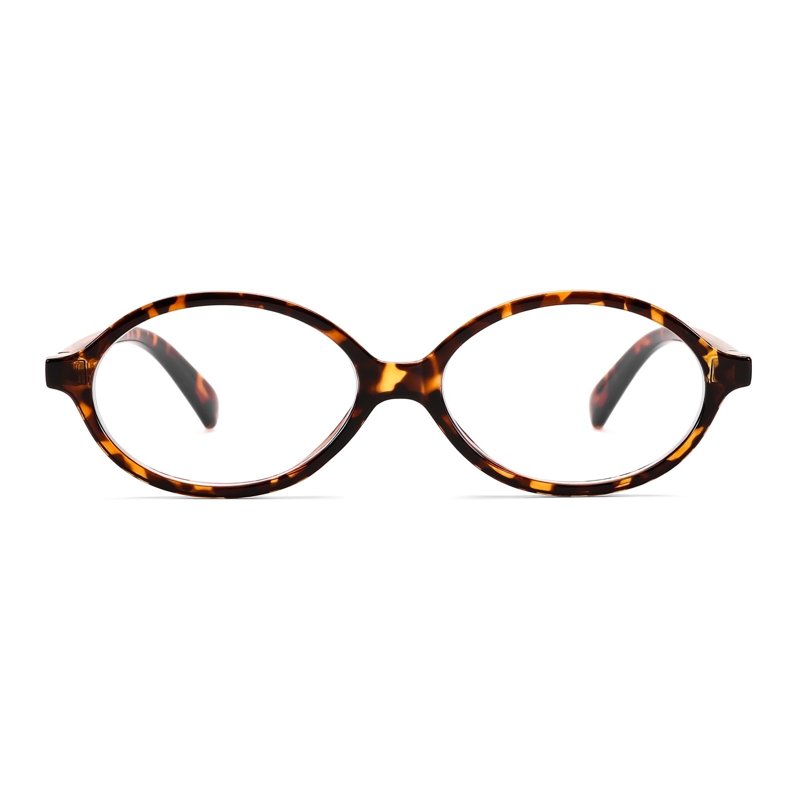 FEISEDY Vintage Oval Glasses for Women Men Retro Tortoise Blue 53MM,