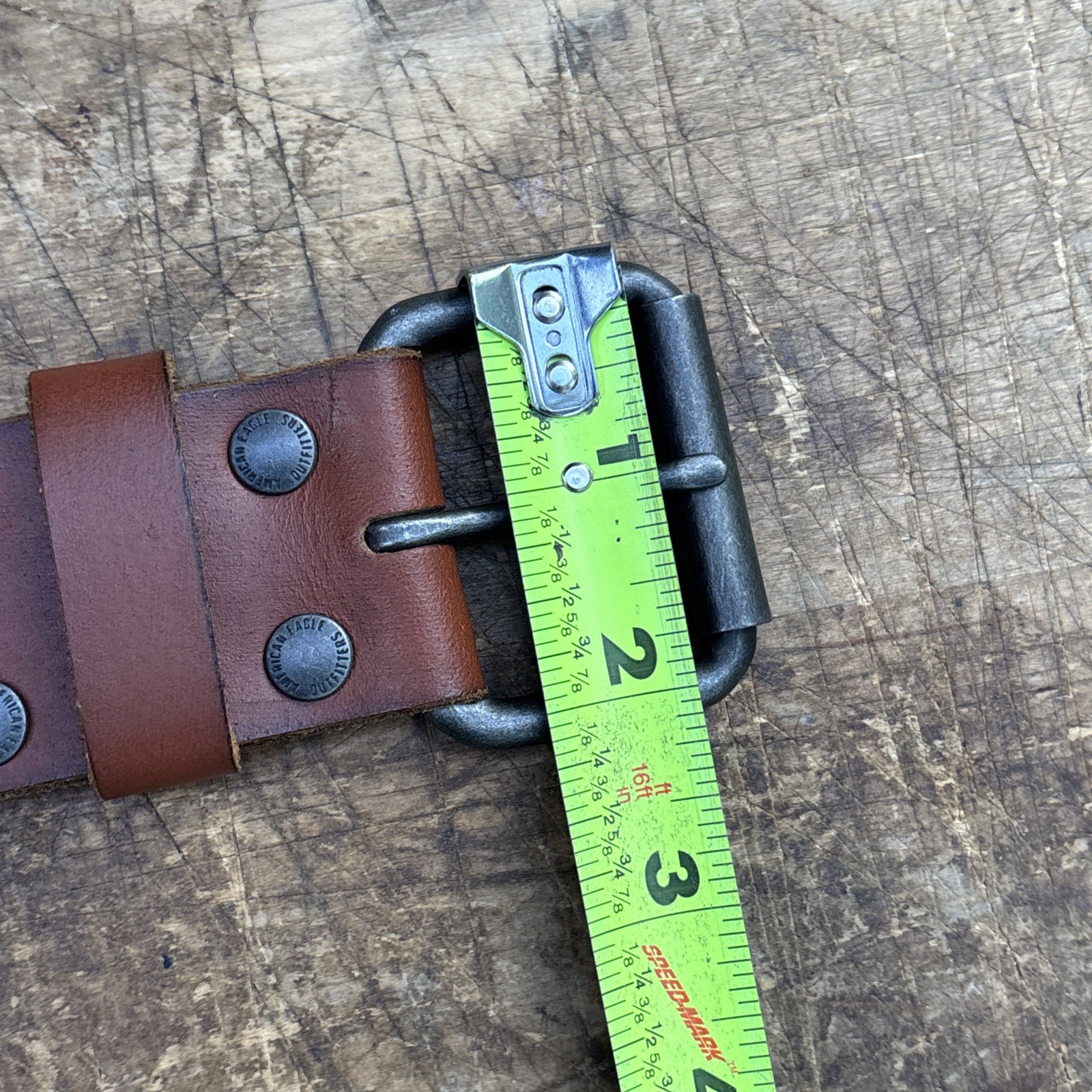 Vintage American eagle Outfitters Brown Genuine Thick leather Belt
