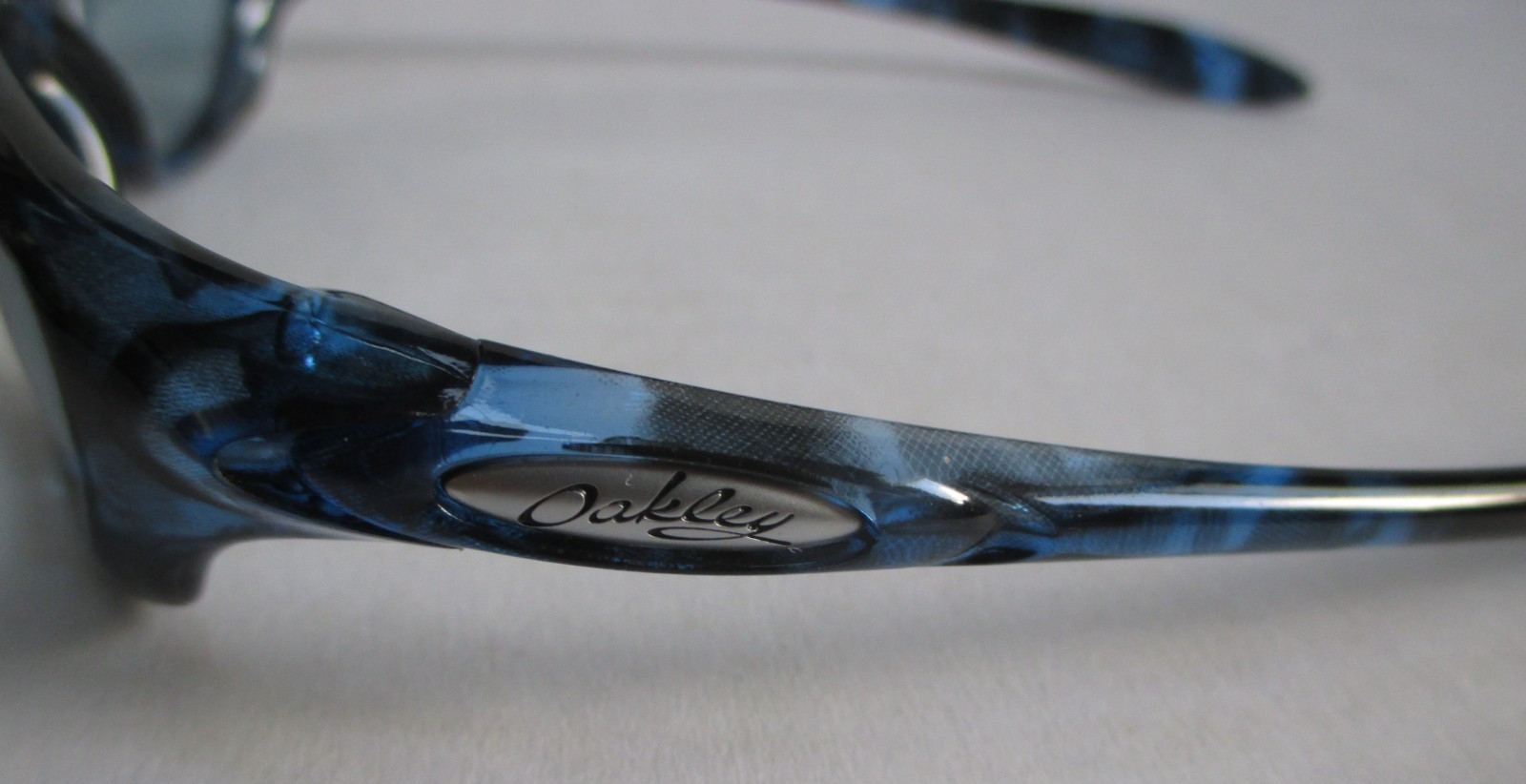 Vintage Oakley Fate Blue Tortoise Sunglasses Made in USA