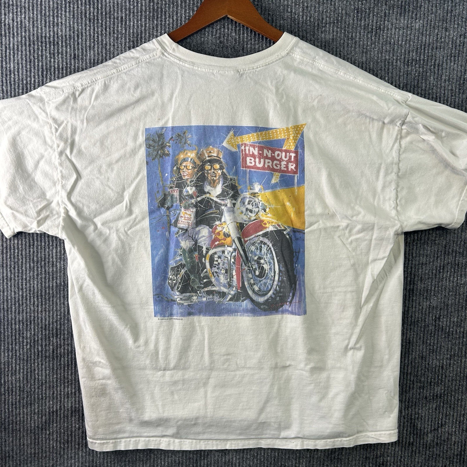 Vintage In-N-Out Burger T Shirt Men’s 3XL White