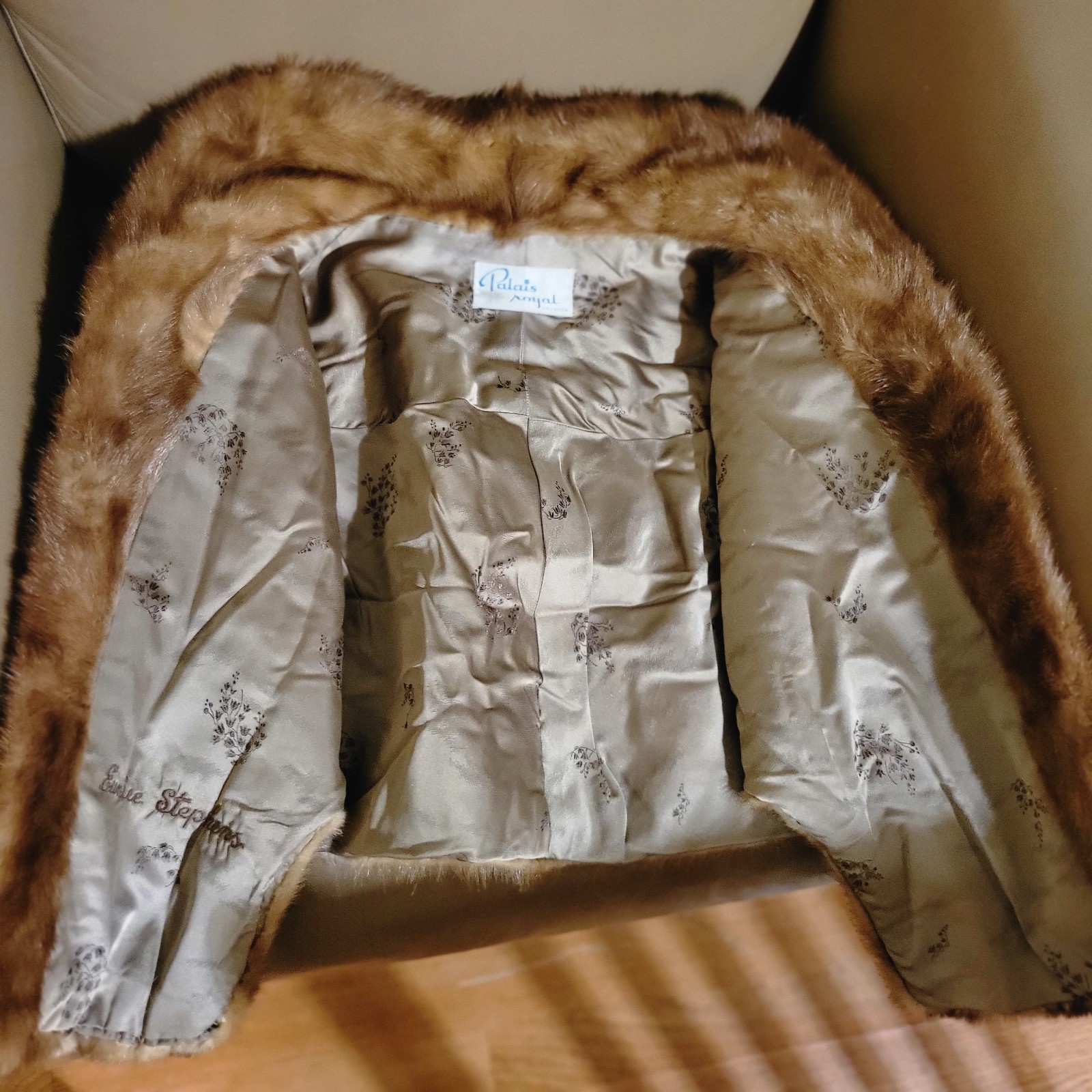 Vintage Palais Royal Genuine Mink Fur Stole Jacket Shrug Bolero – Mid Century…