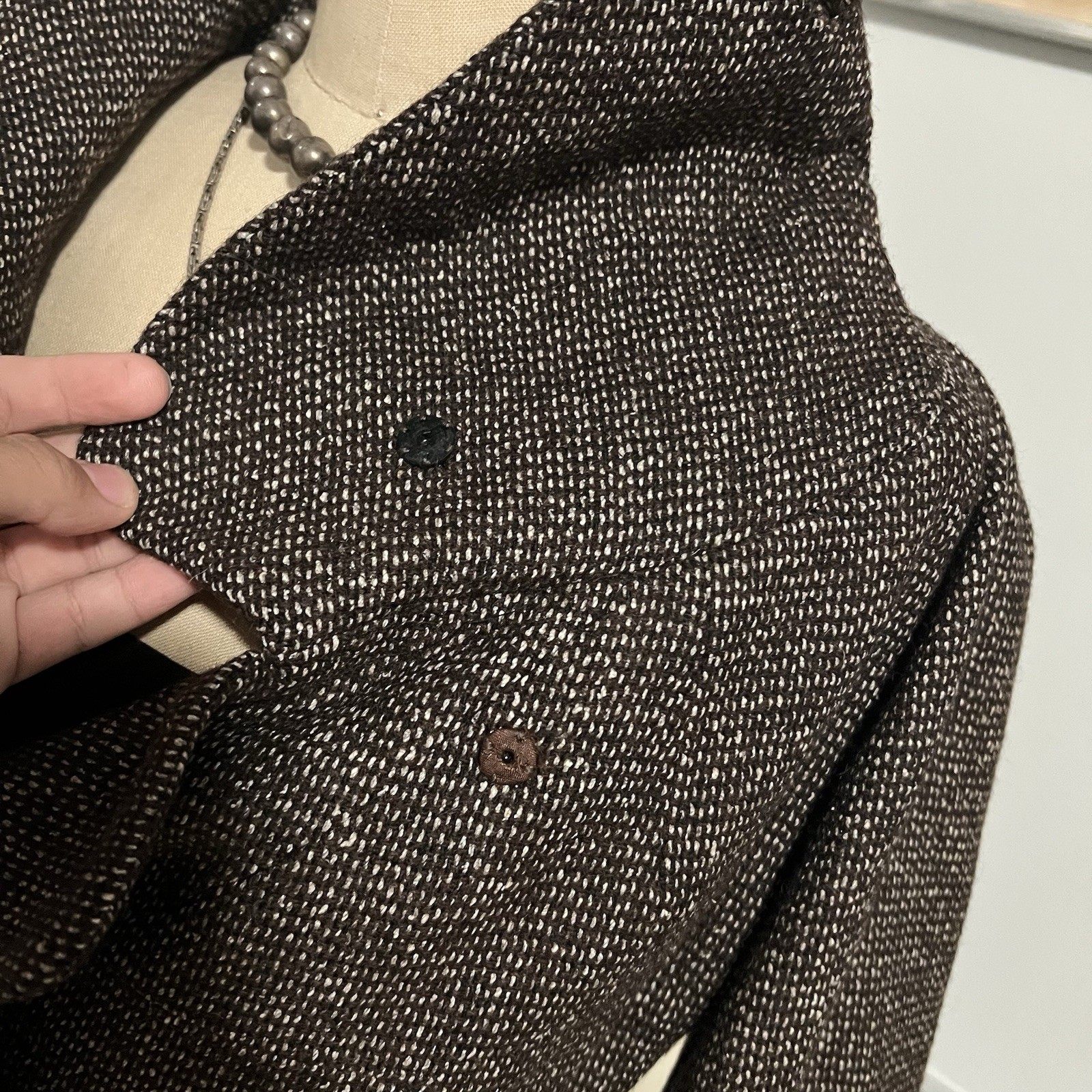 1950s Christian Dior New York New Look Brown Wool Rare Vintage Antique Jacket