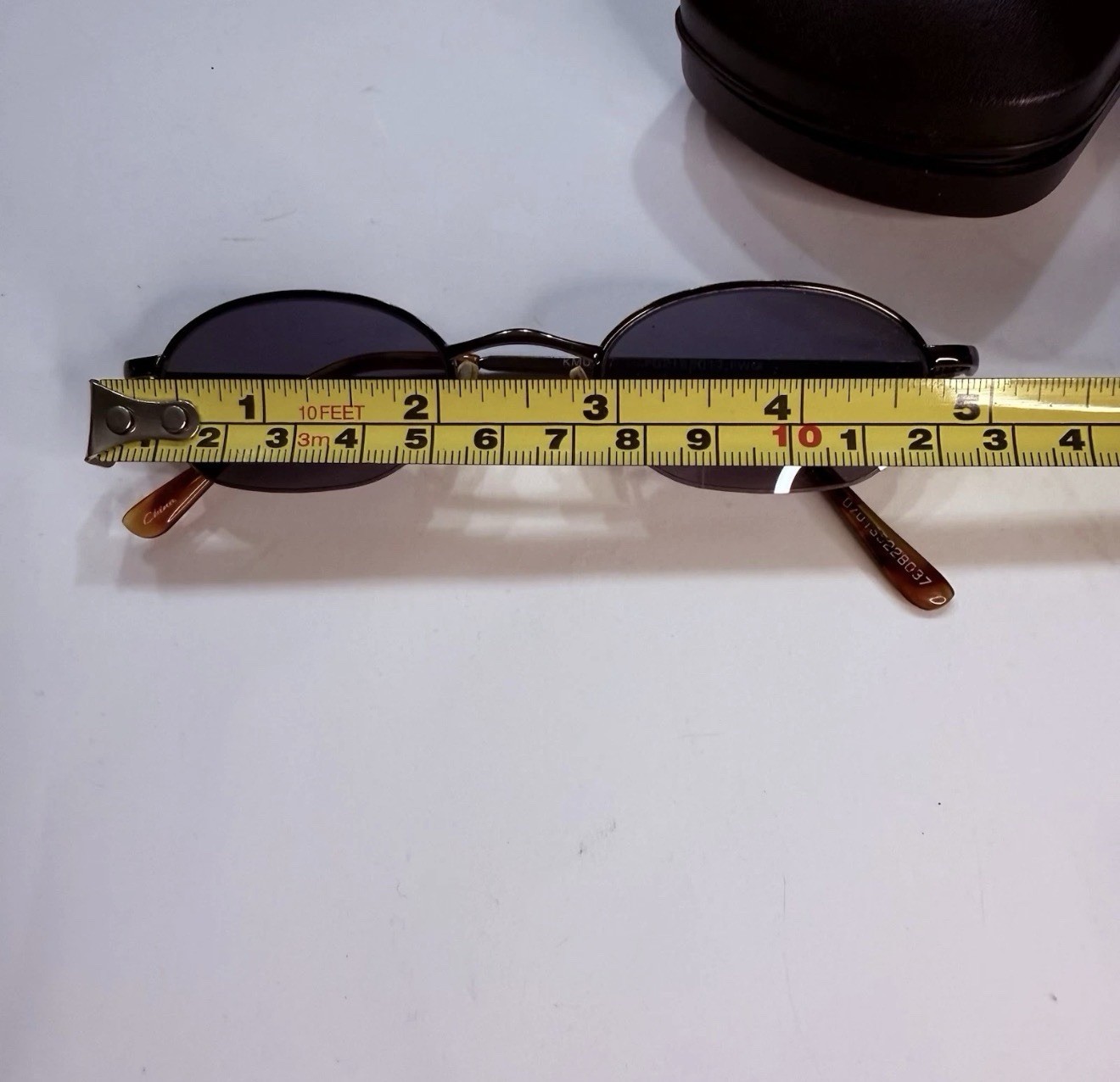 Vintage 90S Frame Sunglasses Tortoise With Case Dark Lenses