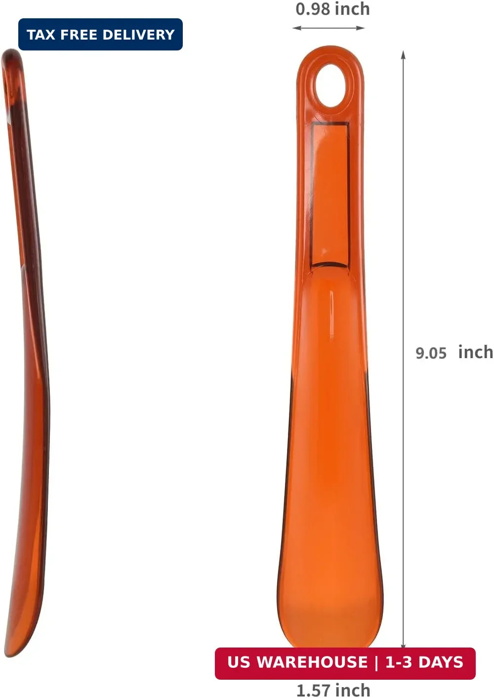 2-Pack 16″ & 9″ Shoe Horns – Easy Wear Helper for All