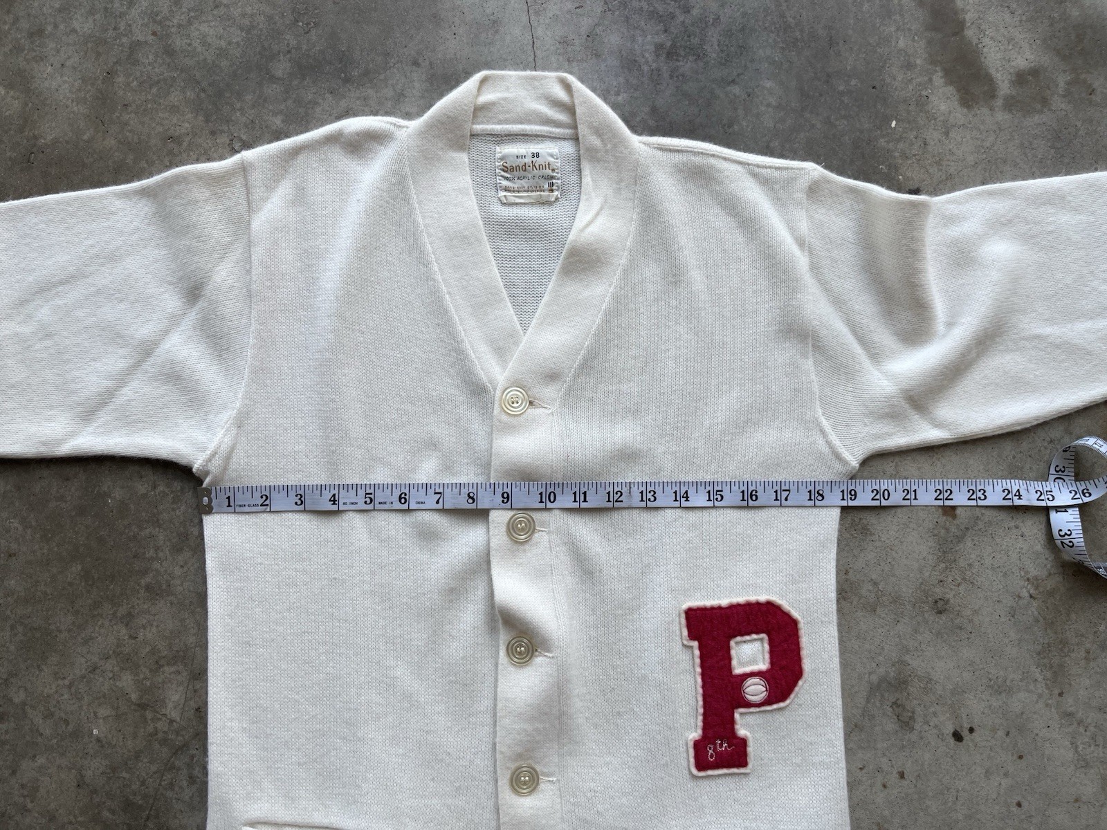 Vintage 1950s Philadelphia Varsity Cardigan Size Xl