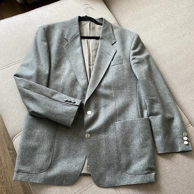 Men Roy Robson Blazer Silver Viscose 40 / L