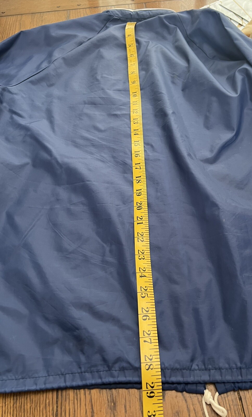 Vintage Bermuda Rider Jacket Nylon Waterproof Full Zip Hooded Blue Med OR Tan Sm