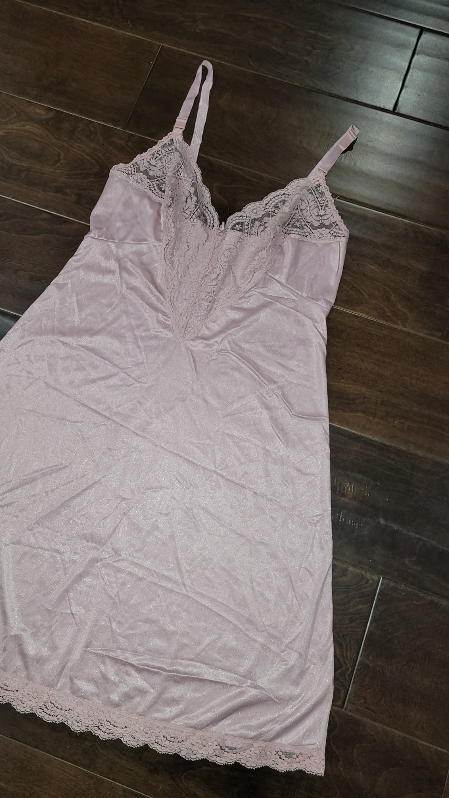 Vintage Vassarette (Size 38F) “Underneath It All” Full Slip Soft Pastel Pink