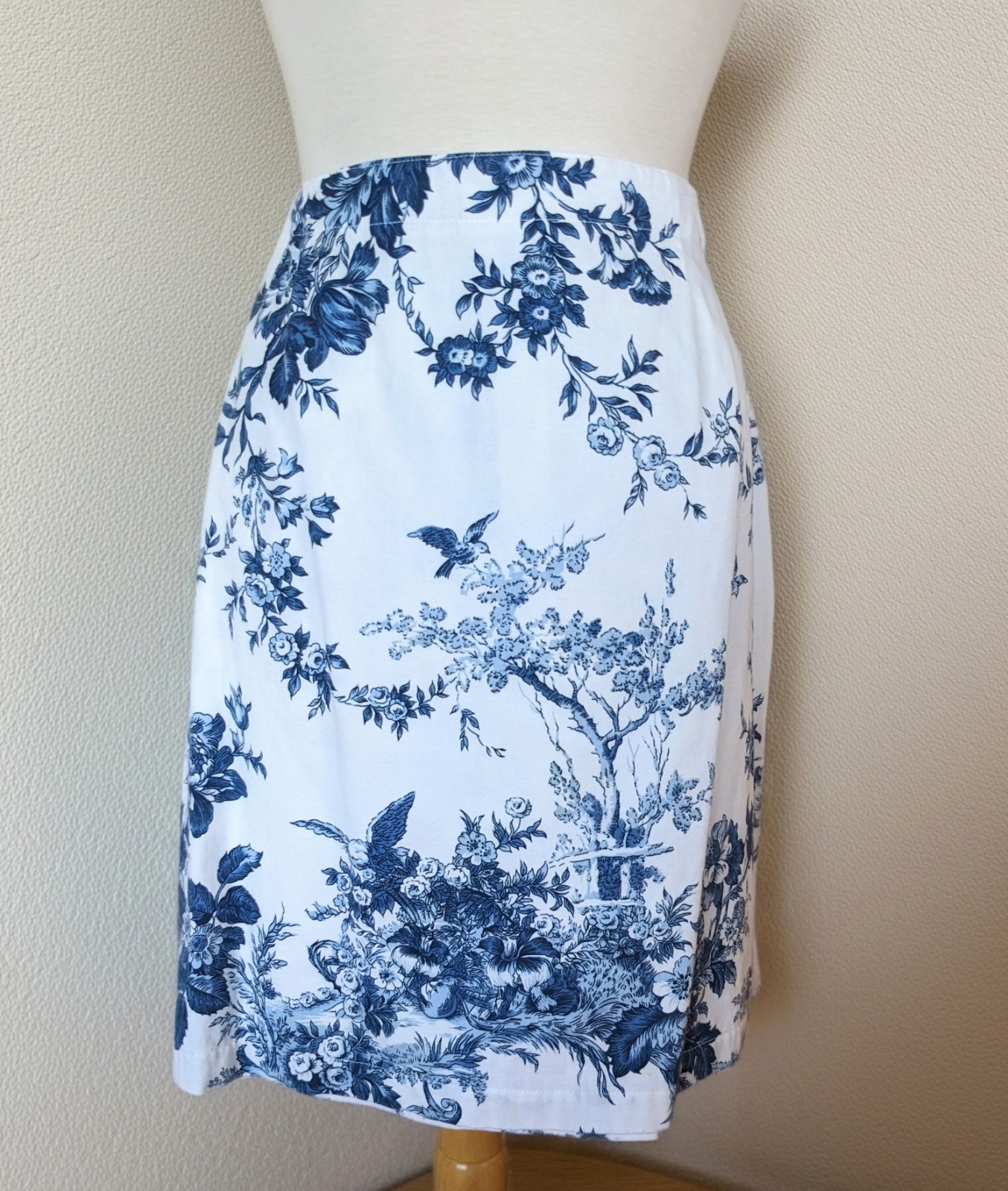 Vintage 80s Carol Anderson 3 Pc Toile Skirt Set USA Cotton Art to Wear Jacket