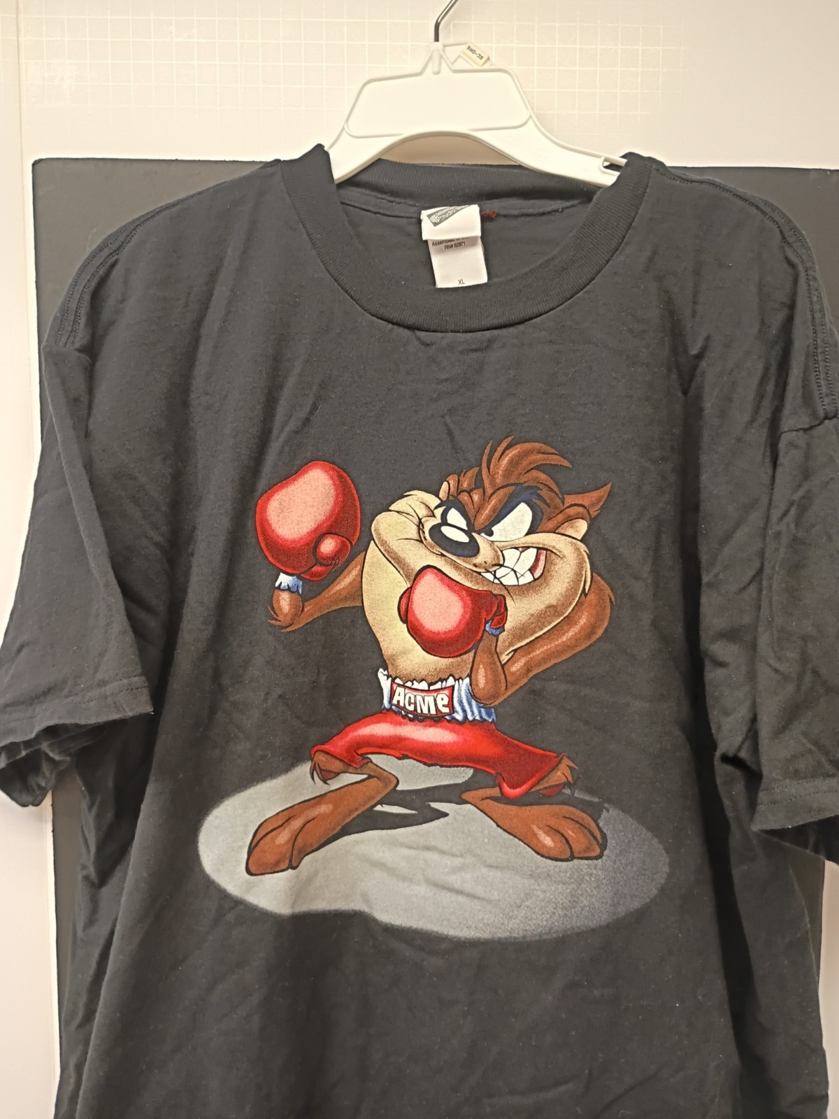 Warner Bros. Studio VTG Store Men’s XL Black Looney Tunes Taz Graphic T-Shirt
