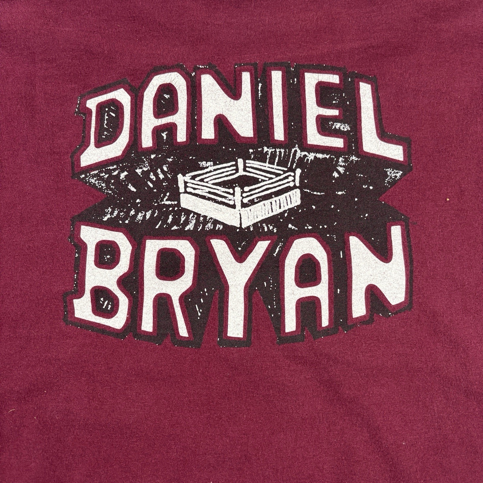 WWE Daniel Bryan Shirt Mens Medium Maroon Yes Yes Yes Graphic Tee