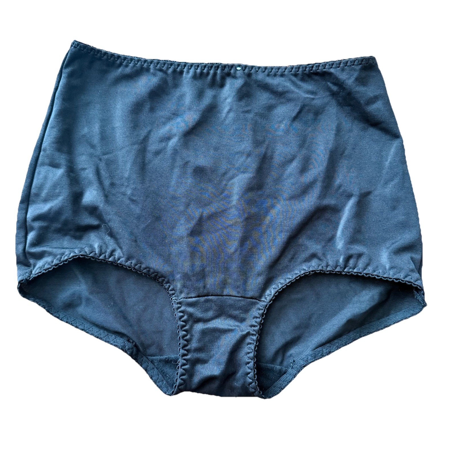 Vintage Vanity Fair Panties Black Nylon Lycra Second Skin Style 40-201 Large