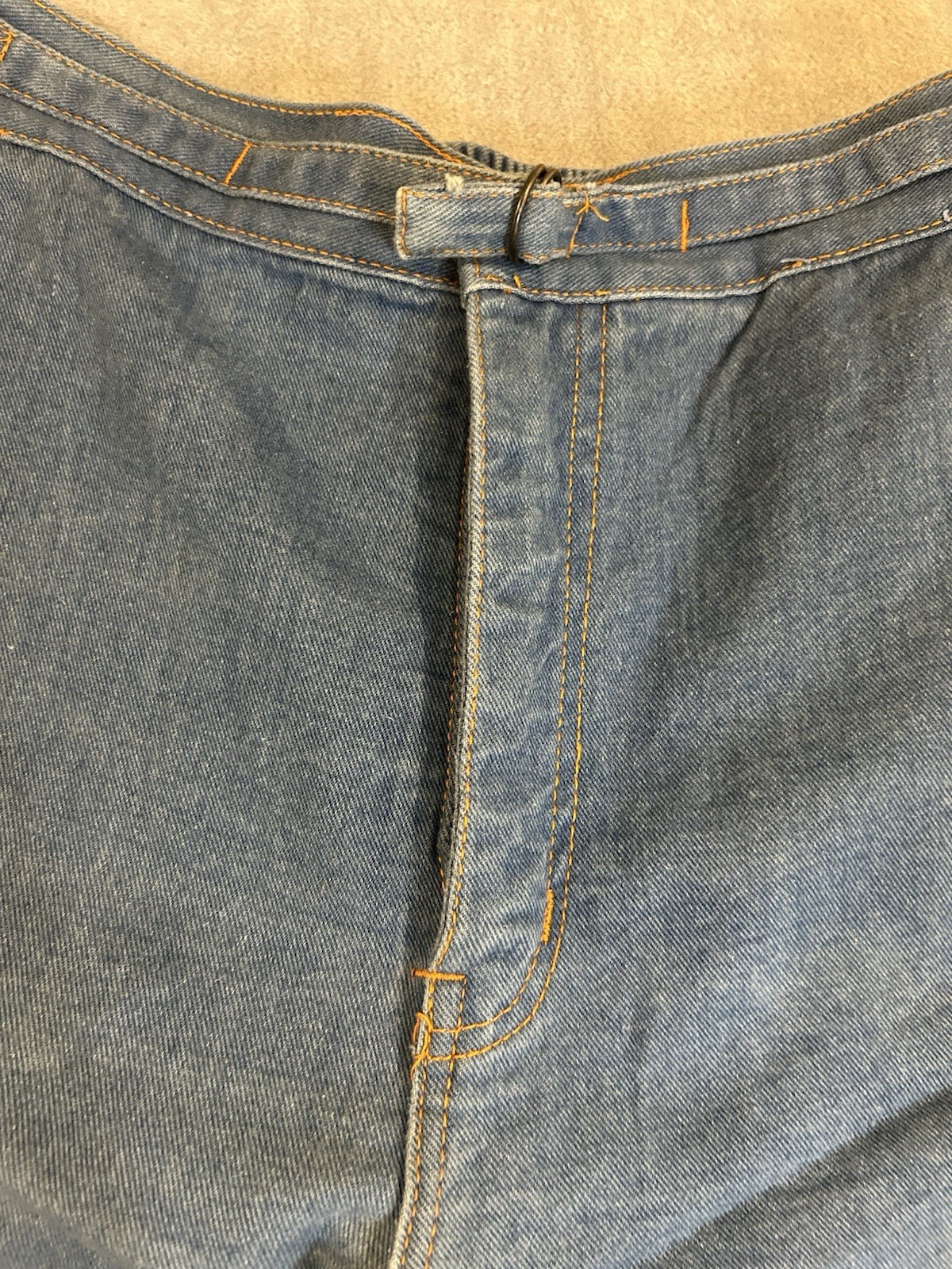VTG RARE 70s Fancy That Jeans High Waisted Wide Leg Flare Hong Kong Sz 16