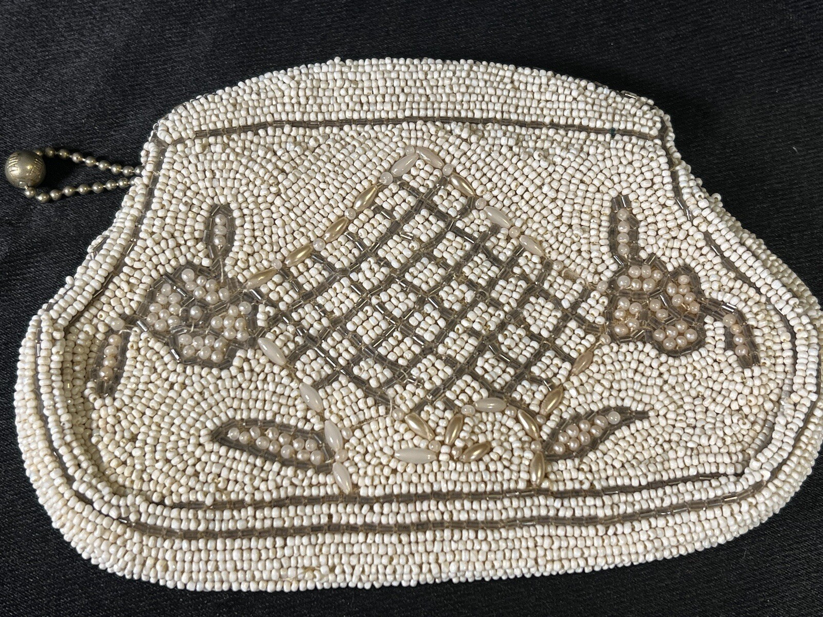 VTG 1930’s Small Hand Beaded Handmade Purse Made In Czechoslovakia