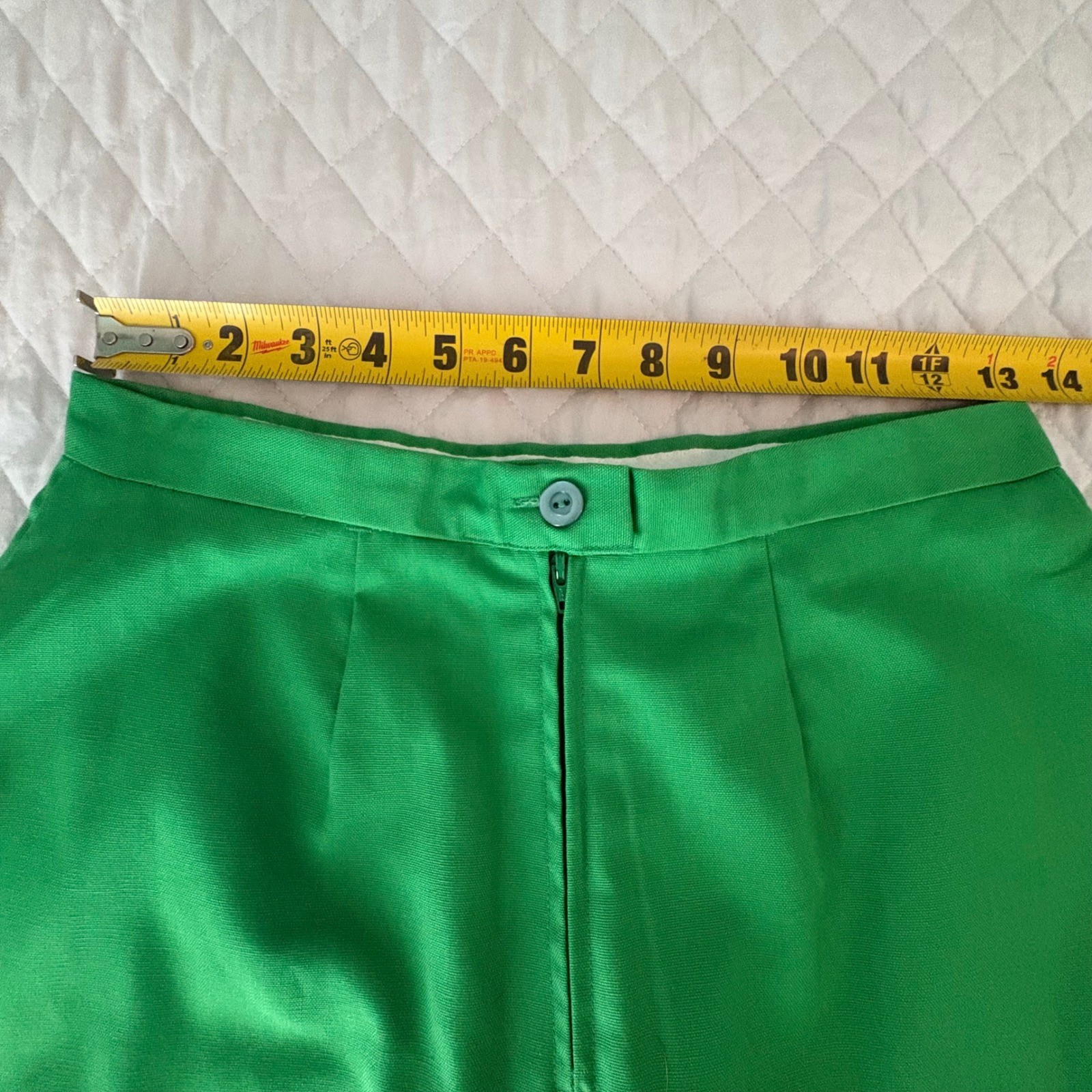Vintage Gator of Florida Brand Green Pleated Resort Wear Shorts sz12