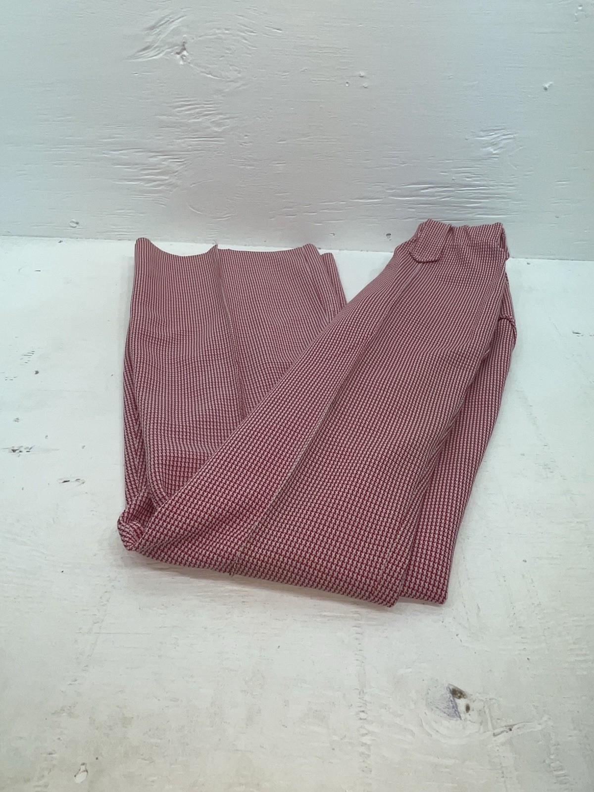 New Vintage Red Checkered Dickson Jenkins Polyester Pants #534 VV-71