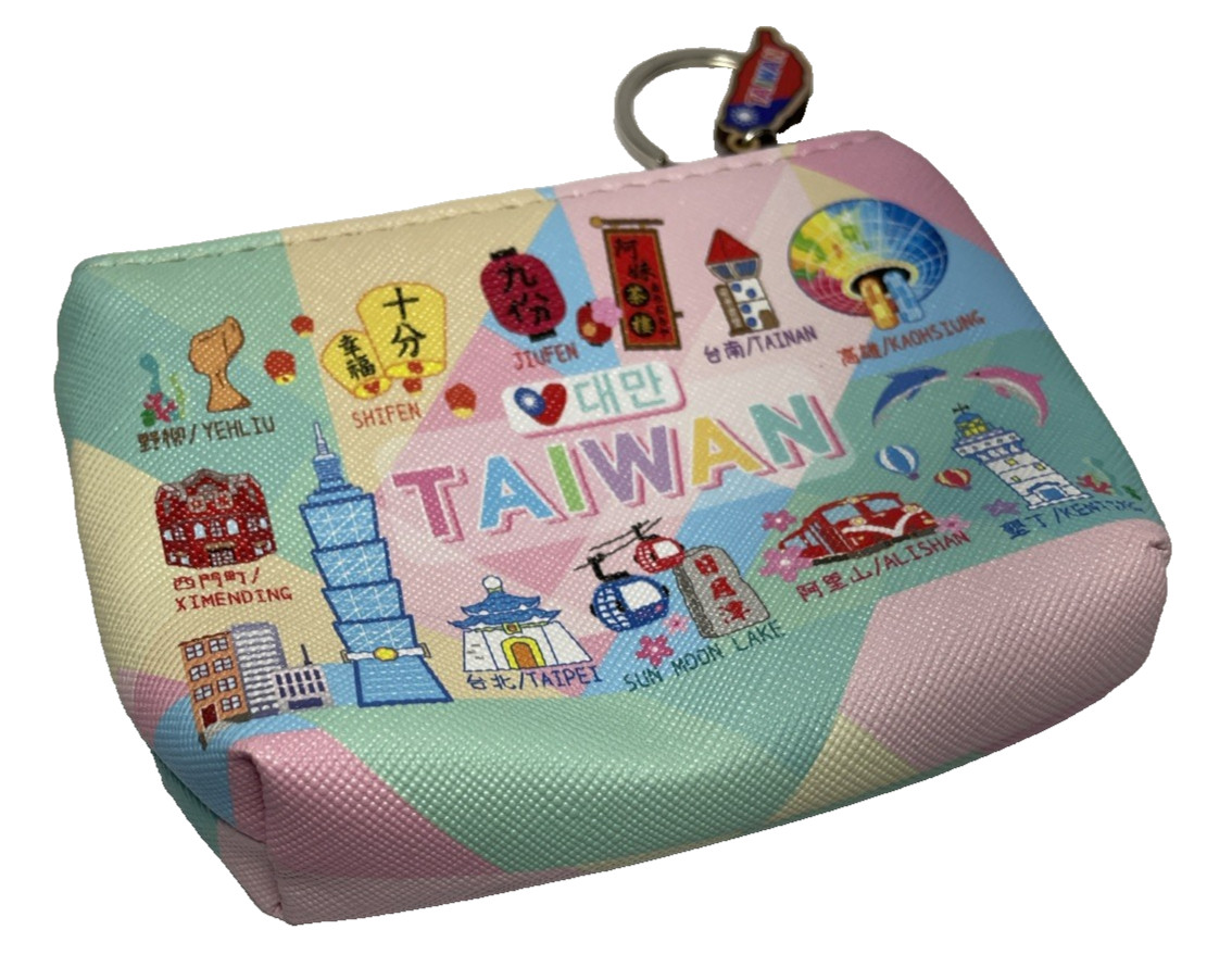 Taiwan Coin Purse Famous Buildings & Attractions Synthetic Key Ring Taiwan Charm