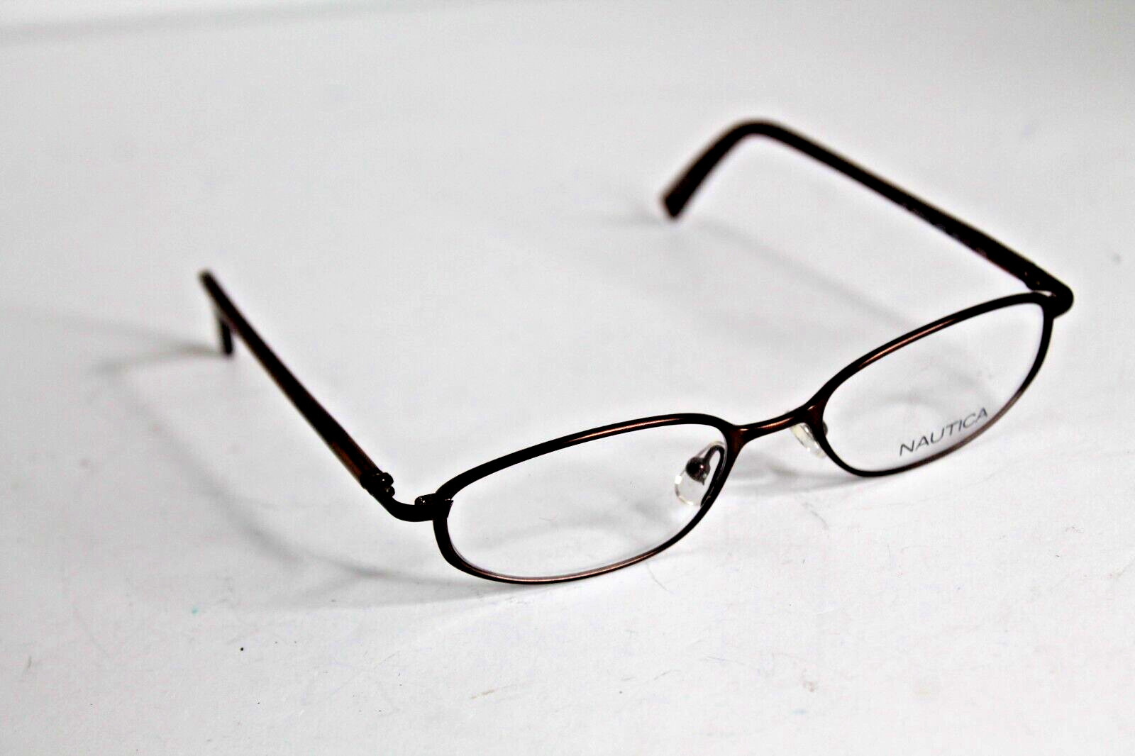 Vintage NOS Nautica Brown Eyeglasses Frames Only N7070 008 Size 49 [] 17 135 MM