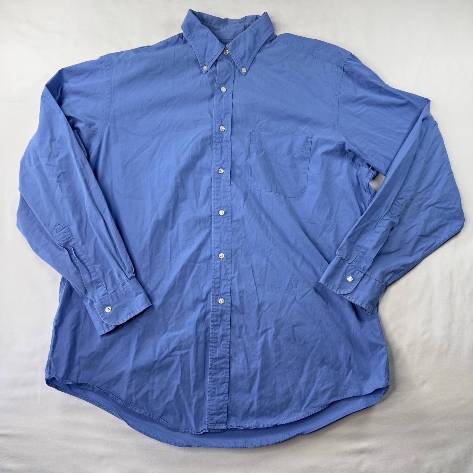 VTG Brooks Brothers Shirt Men’s 16.5-5 Blue Button Down Oxford Made in USA