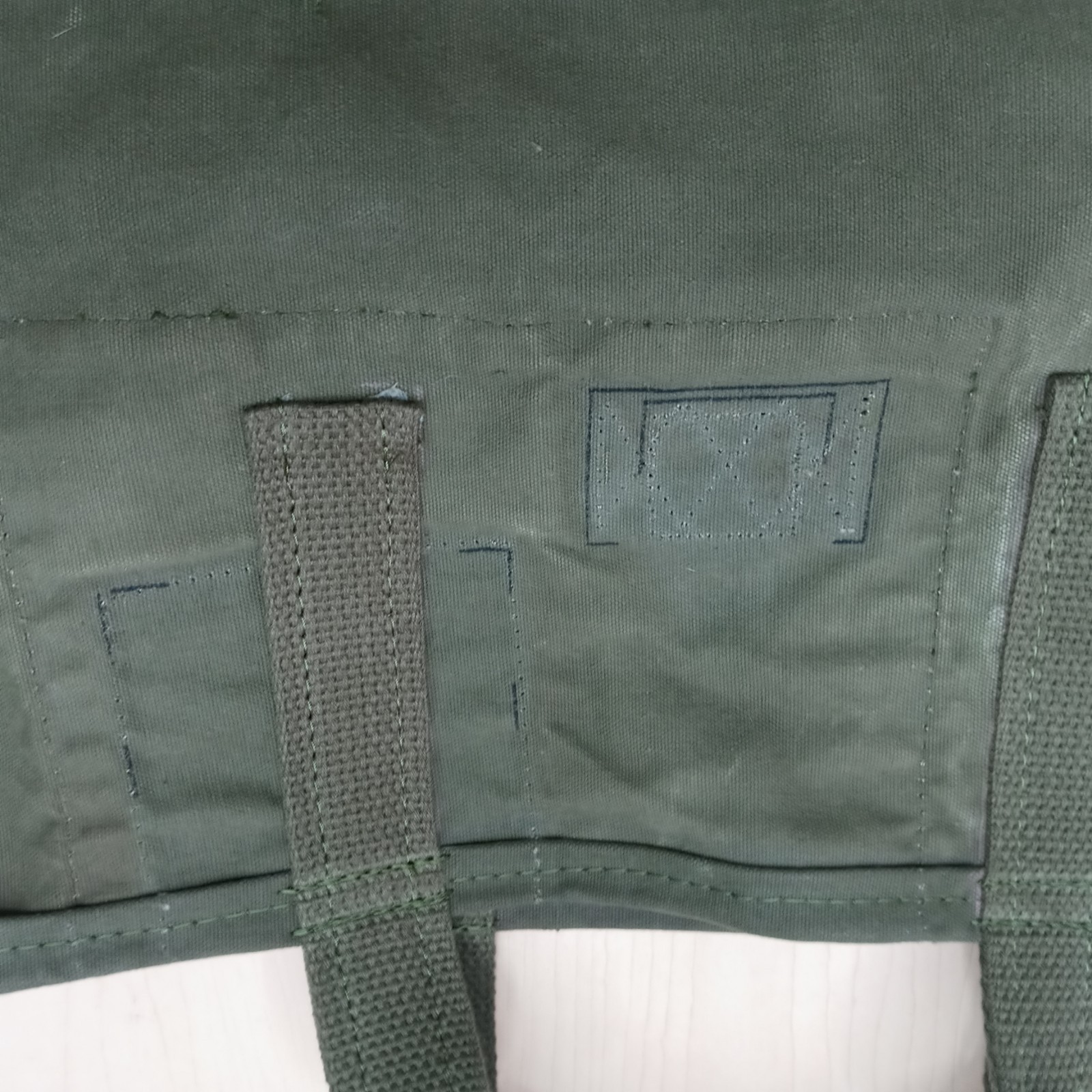 Vintage US Upcyled Duffle Bag Tote Coal Bag made with Retired US Military Duffle