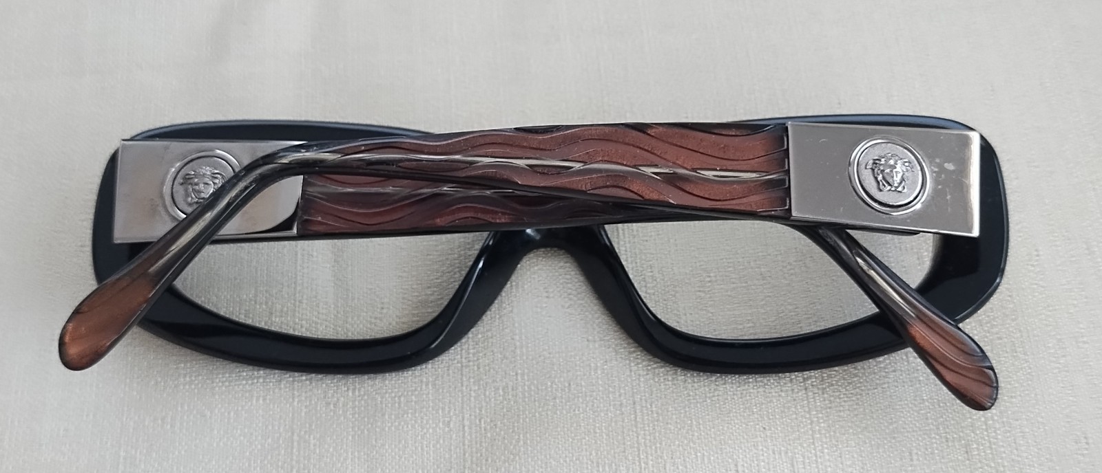 Gianni Versace 1996 Vintage Copper Medusa Sunglasses MOD 256/M COL 382