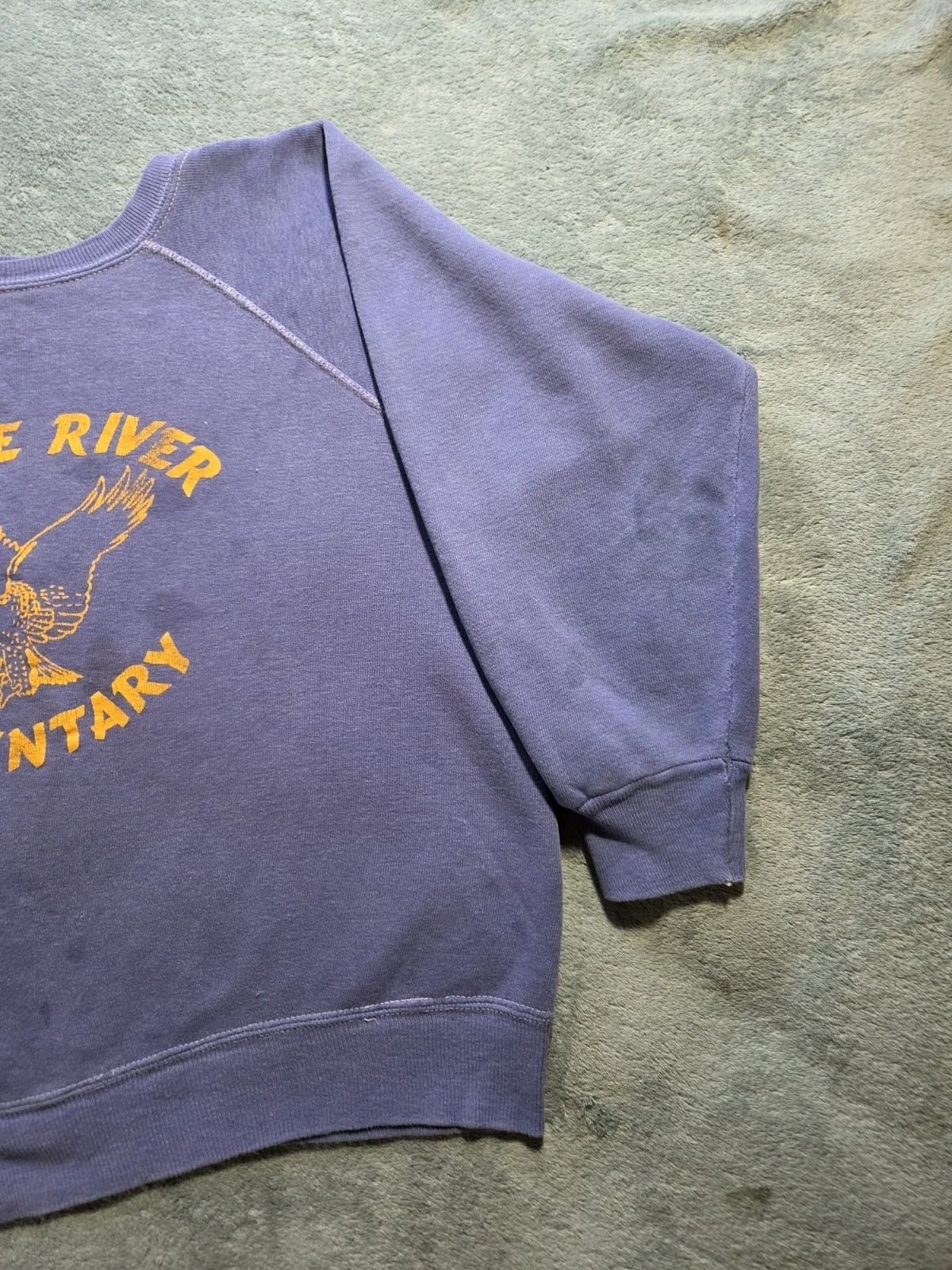 1960s sweatshirt vintage crewneck Eagle River Elementary Alaska Medium/small