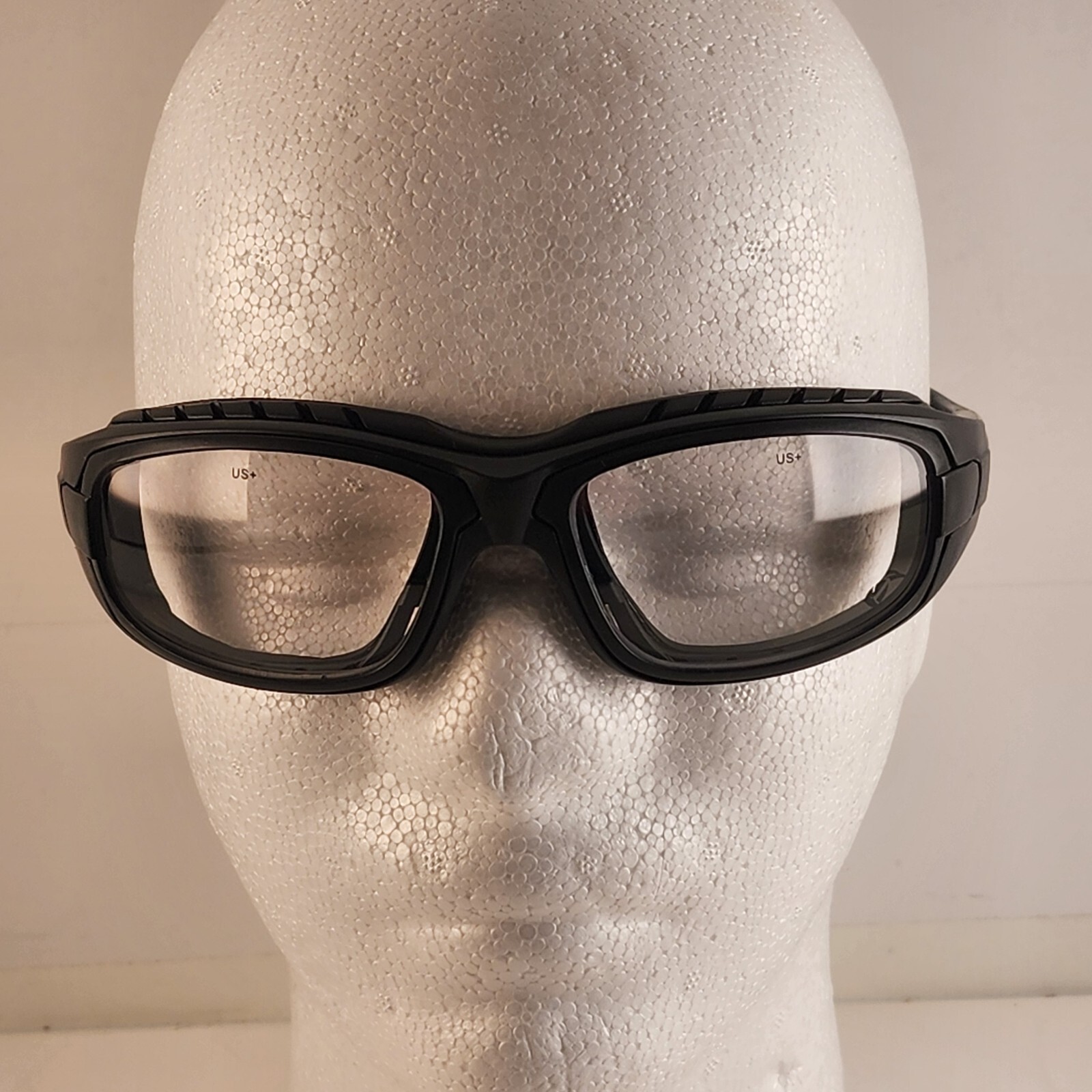 Versio DX US Safety Glasses Complex Vintage Case Straps Clear Amber Smoke Lens