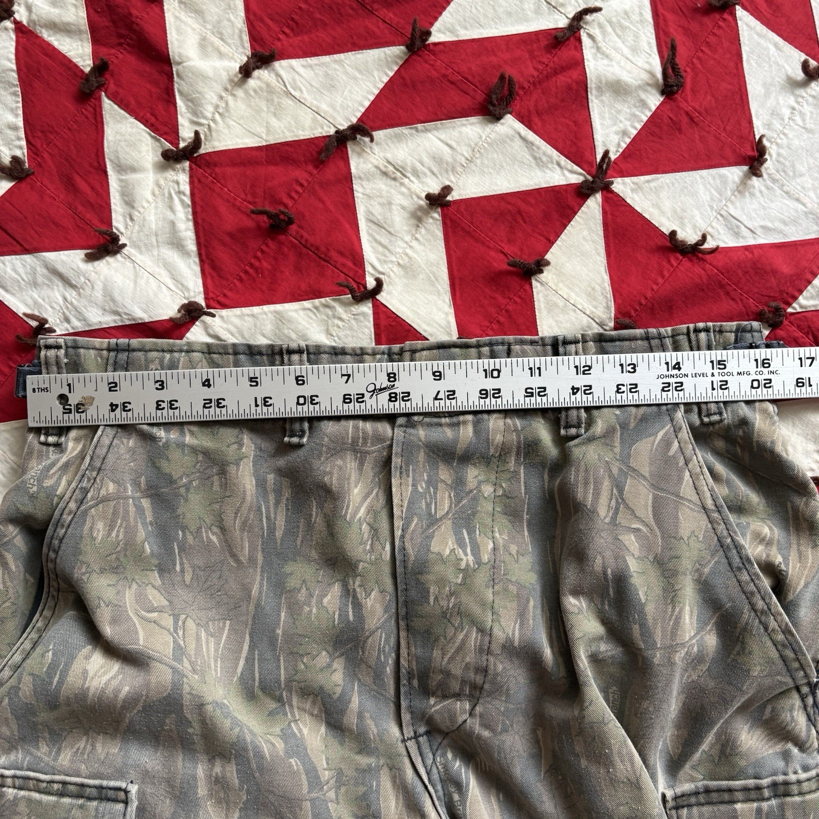 Vintage Camo Hunting Cargo Pants Mens Small Regular As Is