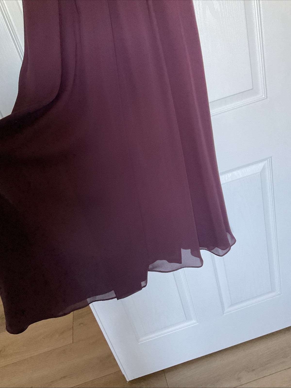 Vintage 90’s Ann Taylor Deep Plum Satin Maxi Dress Size 10 Cap Sleeve/ Formal